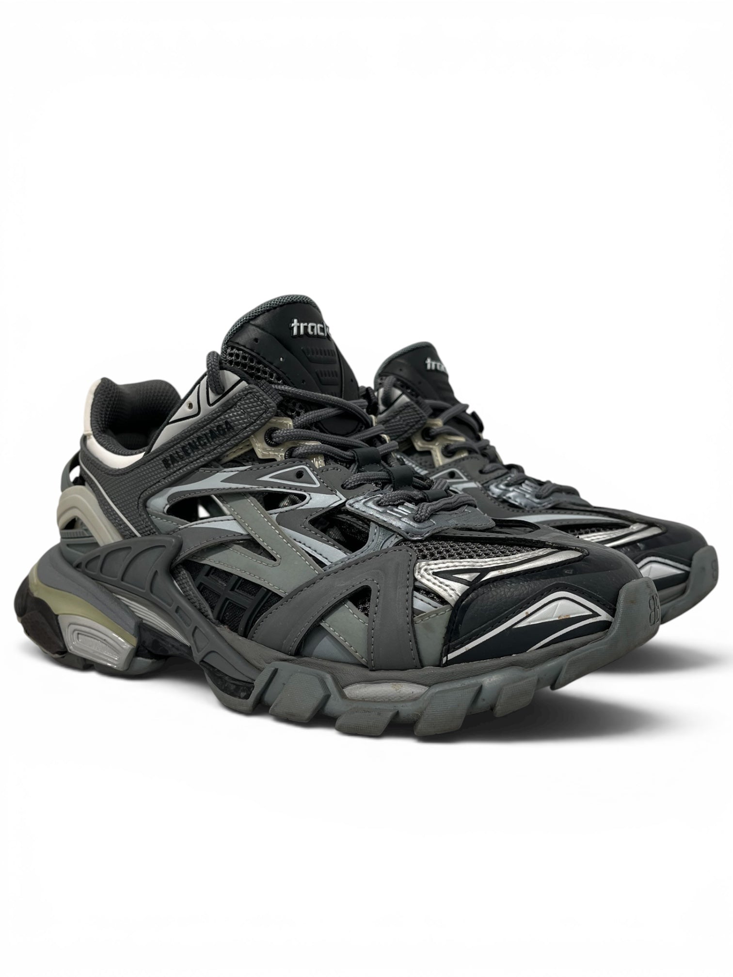 BALENCIAGA/Low-Sneakers/US 10/Cotton/GRY/TRACK 2 WMNS 10 view 1