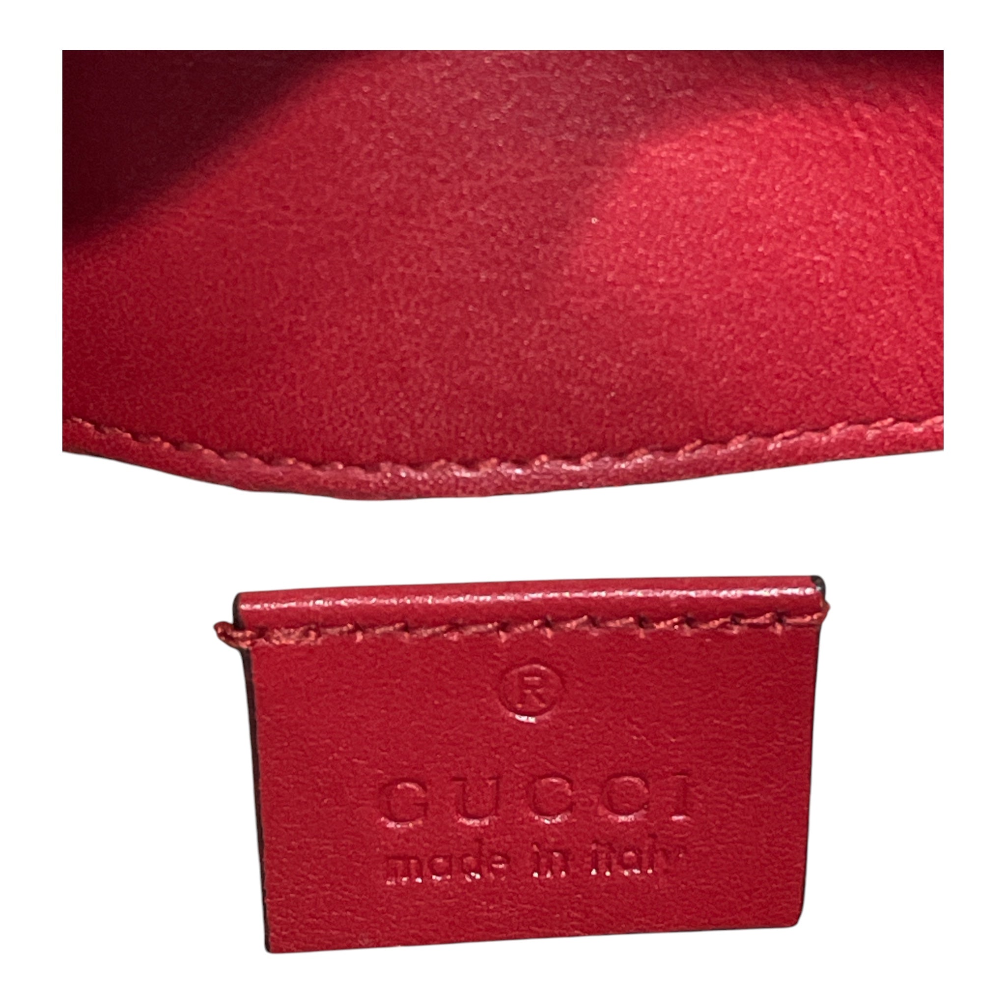 GUCCI/Cross Body Bag/Leather/RED/MARMONT LEATER CROSSBODY view 3