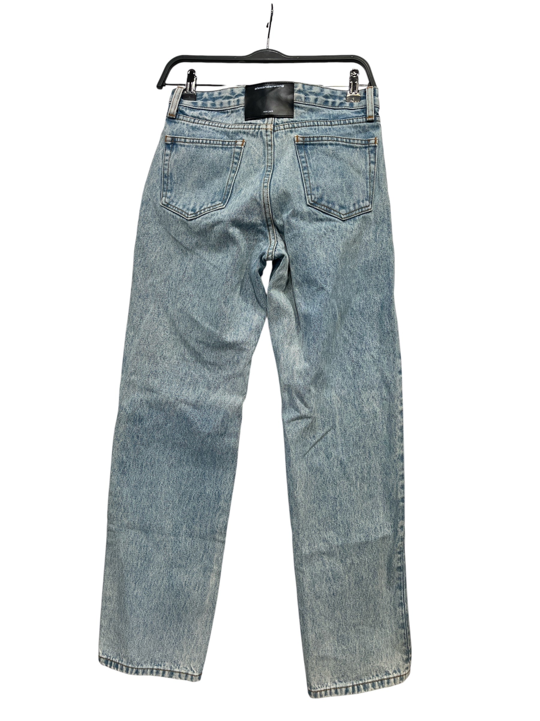 Alexander Wang/Straight Pants/25/Denim/BLU/mid rise jeans view 2