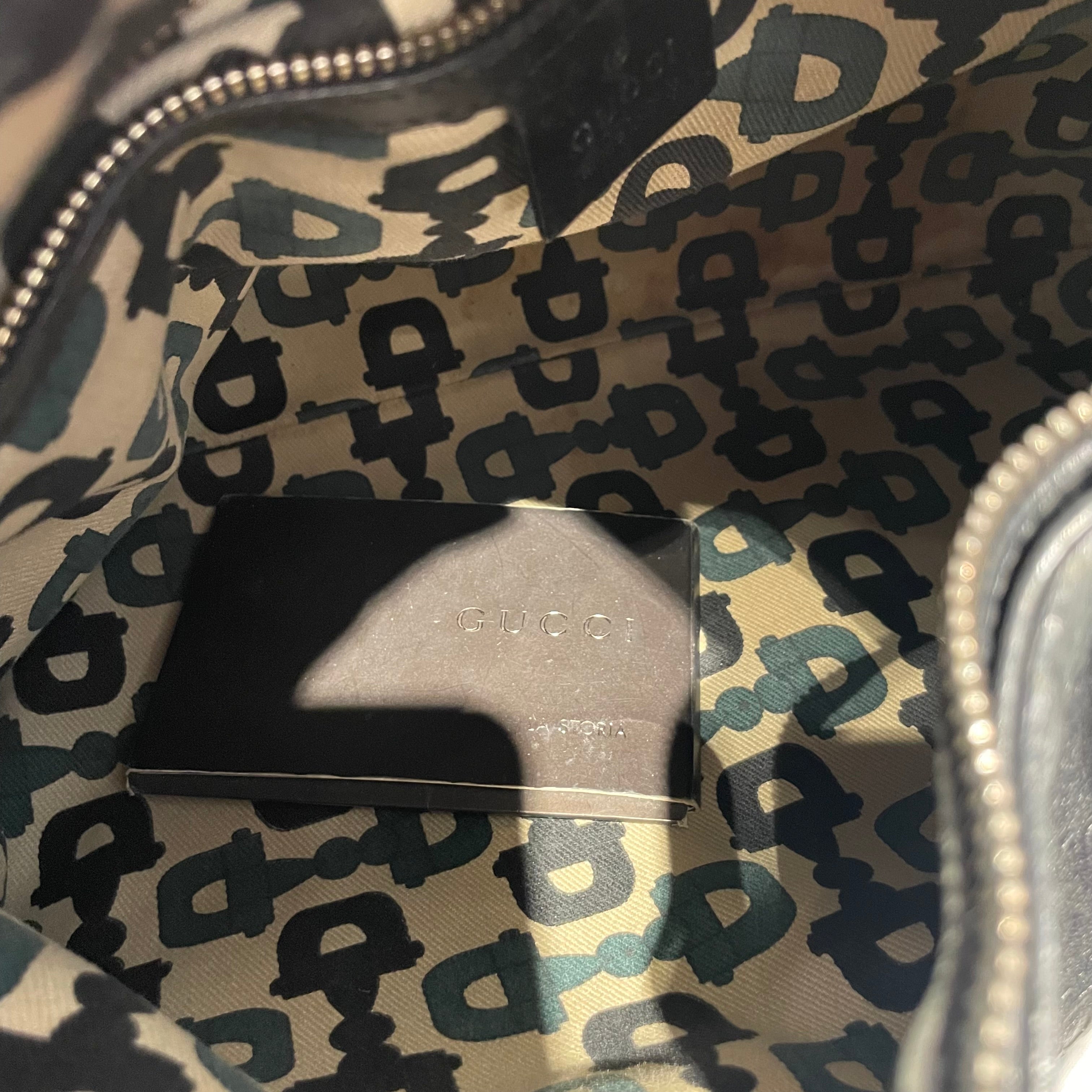 GUCCI/Tote Bag/Leather/BLK/Halser Horsebit Creole view 5