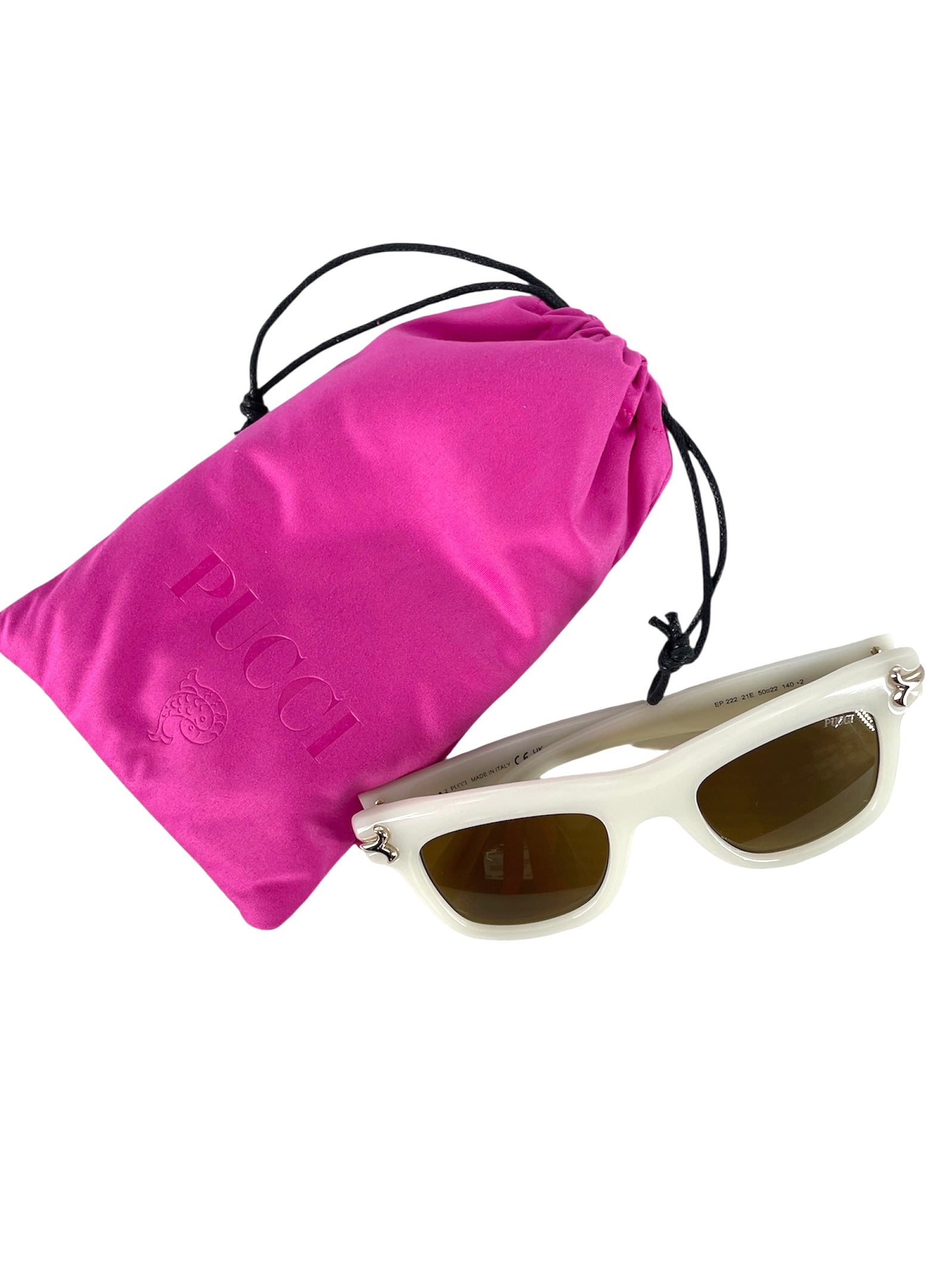 EMILIO PUCCI/Sunglasses/Plastic/WHT/EP222 21E view 5