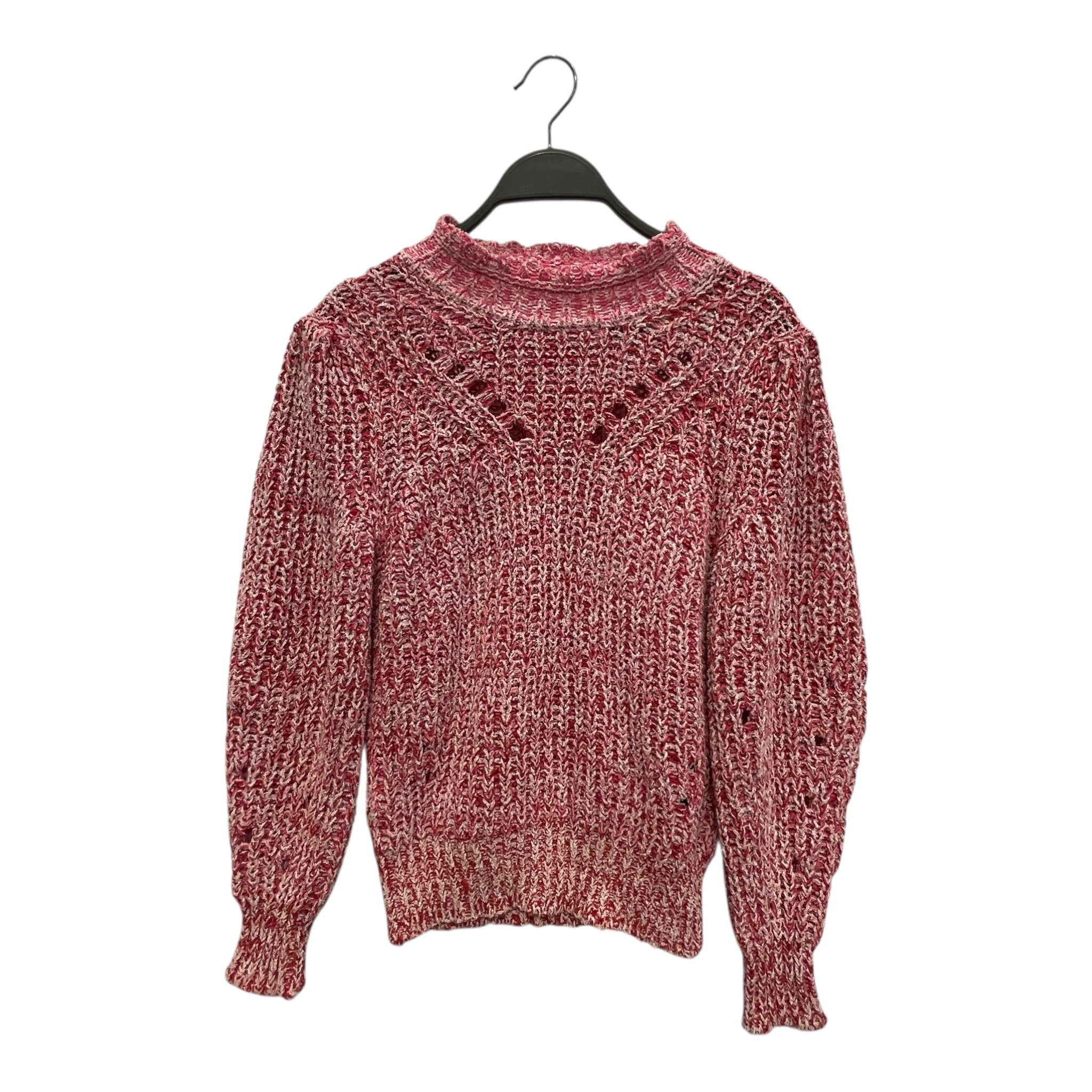 ISABEL MARANT ETOILE/Sweater/36/Cotton/RED/PNK DISTRESSED SWEATER view 1