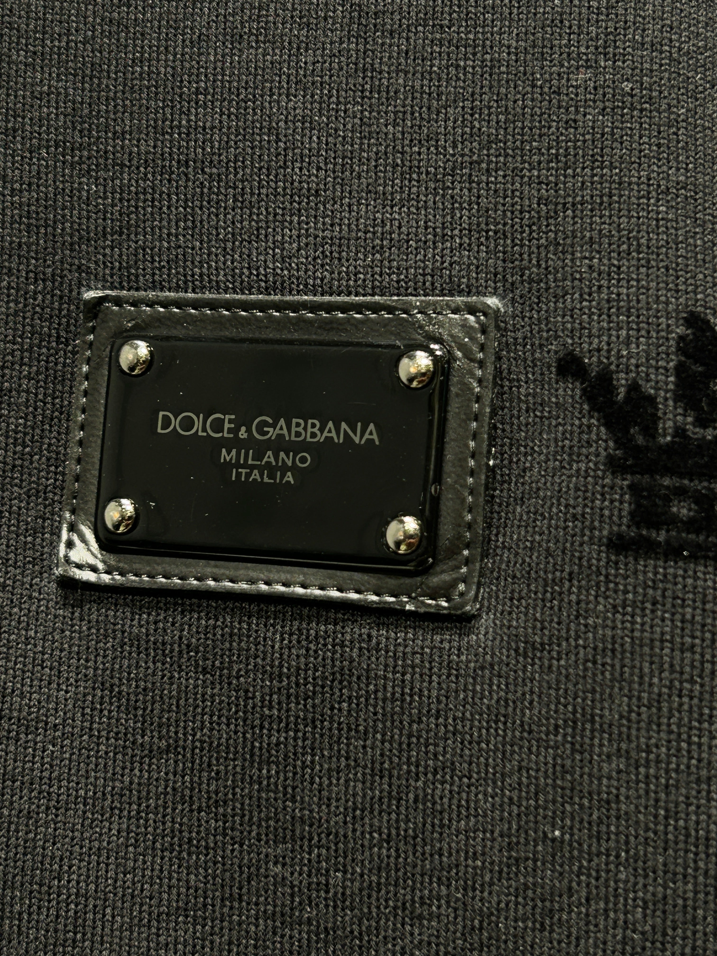 DOLCE&GABBANA/Hoodie/52/Cotton/BLK/CROWNS view 5