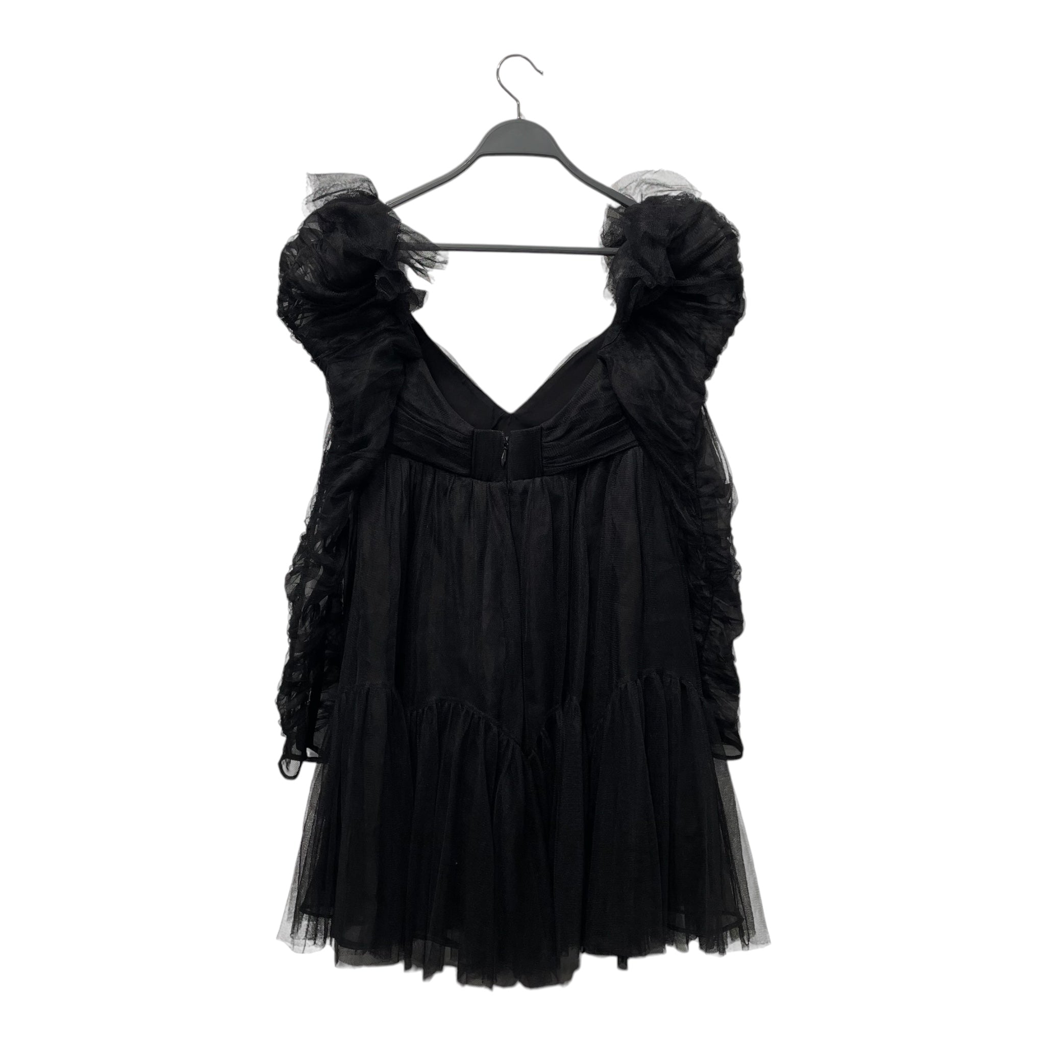 Zimmermann/SL Dress/3/BLK/TULLE RUCHED MINI DRESS view 2