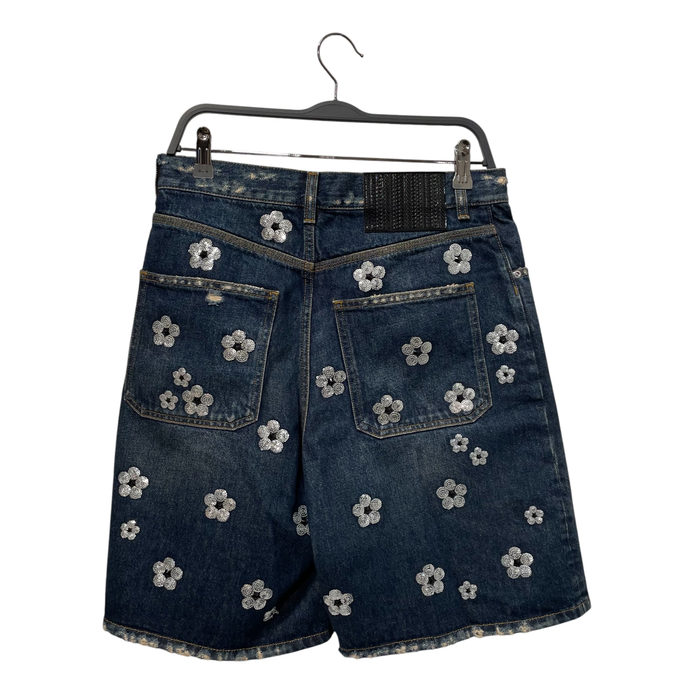 MARC JACOBS/Shorts/26/All Over Print/Denim/BLU/Daisy Sequuin Wide Leg Shorts view 2