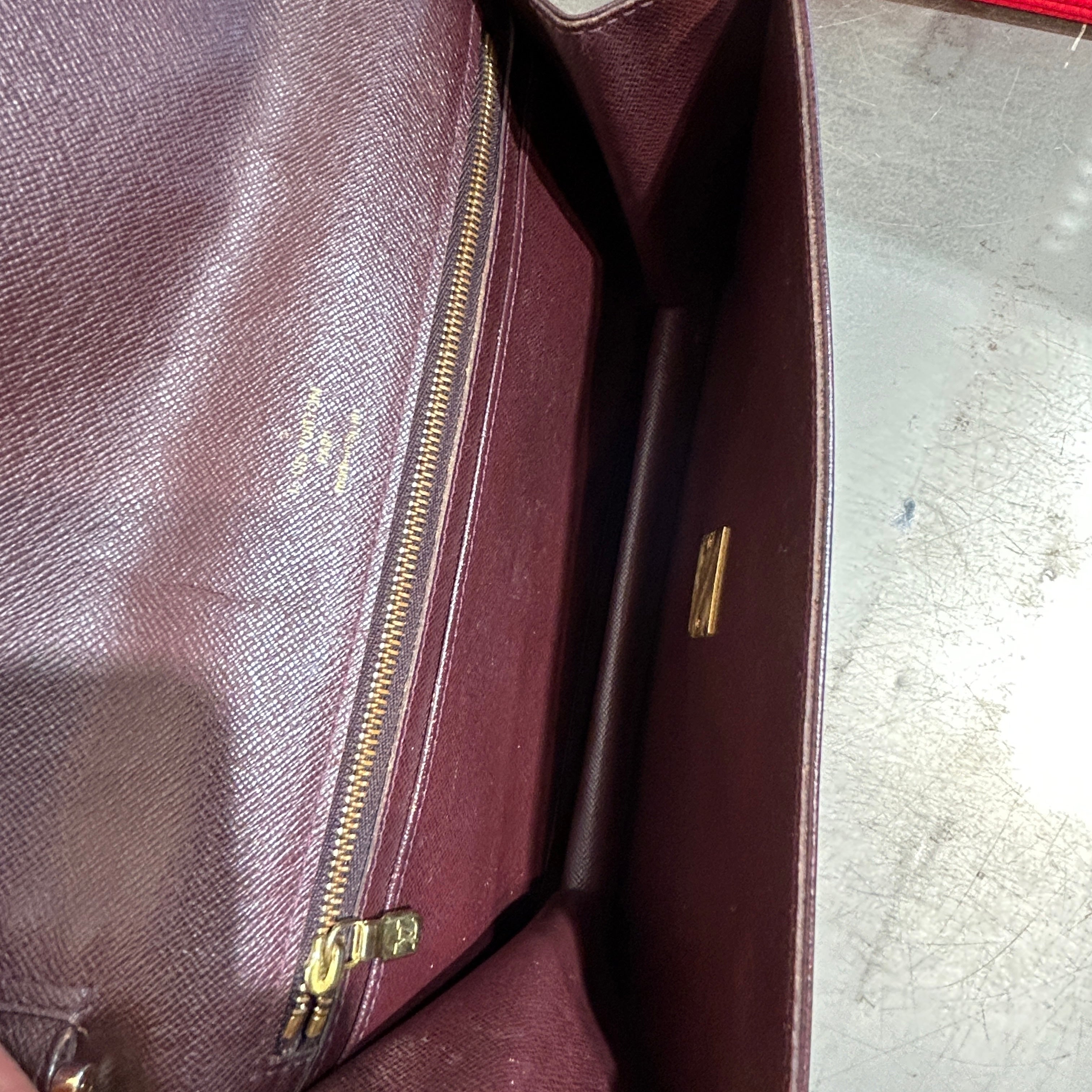 LOUIS VUITTON/Clutch Bag/Leather/BRW/Taiga Selenga view 4