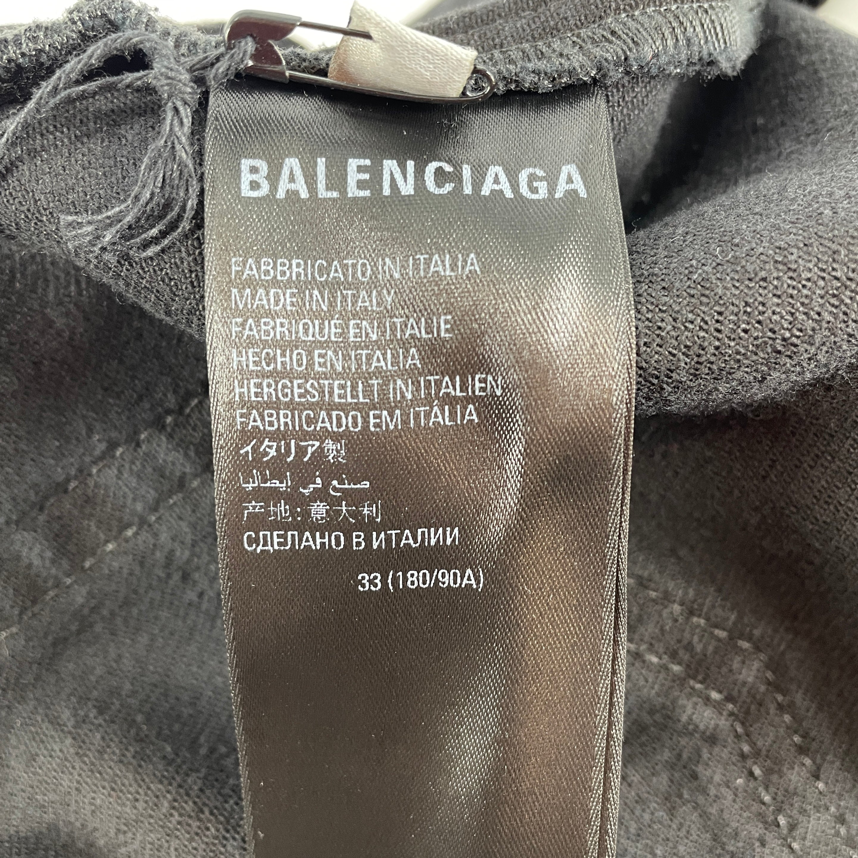 BALENCIAGA/Straight Pants/33/Denim/BLK/2021 SKINNY STRAIGHT view 4
