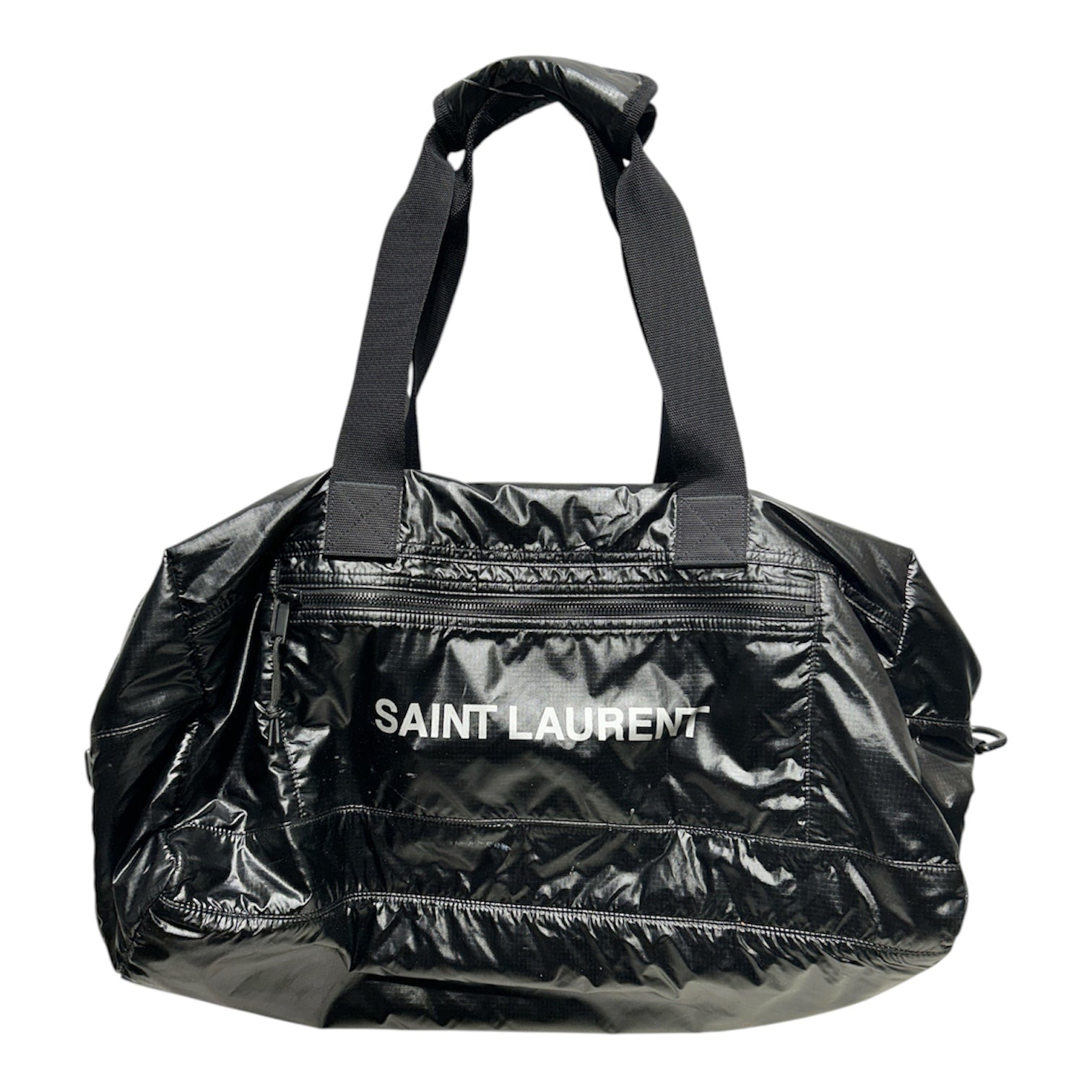SAINT LAURENT/Luggage/Nylon/BLK/NYLON LOGO DUFFLE BAG view 1