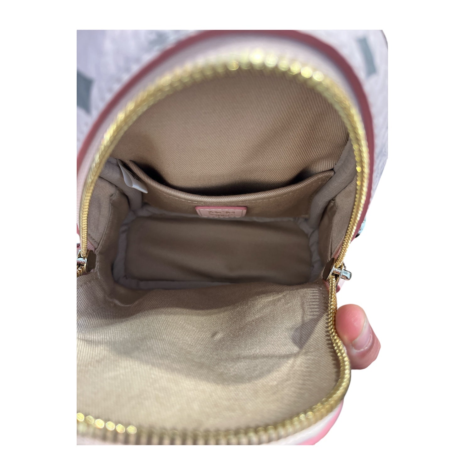 MCM/Backpack/Leather/PNK/ view 6