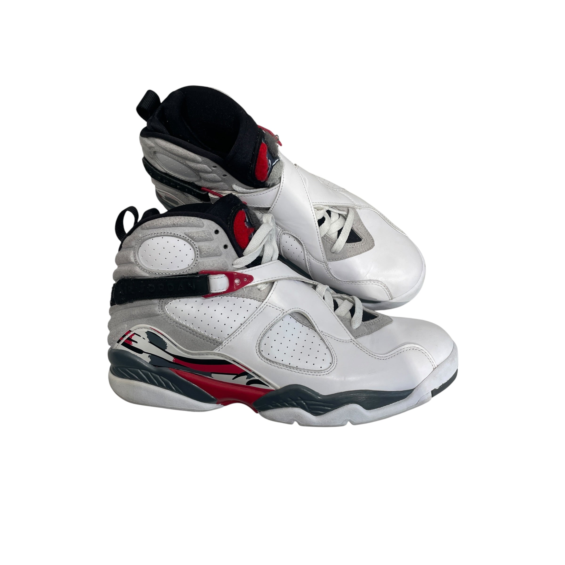 NIKE/AIR JORDAN 8 RETRO/Hi-Sneakers/US 10/Faux Leather/WHT/305381-103 view 6
