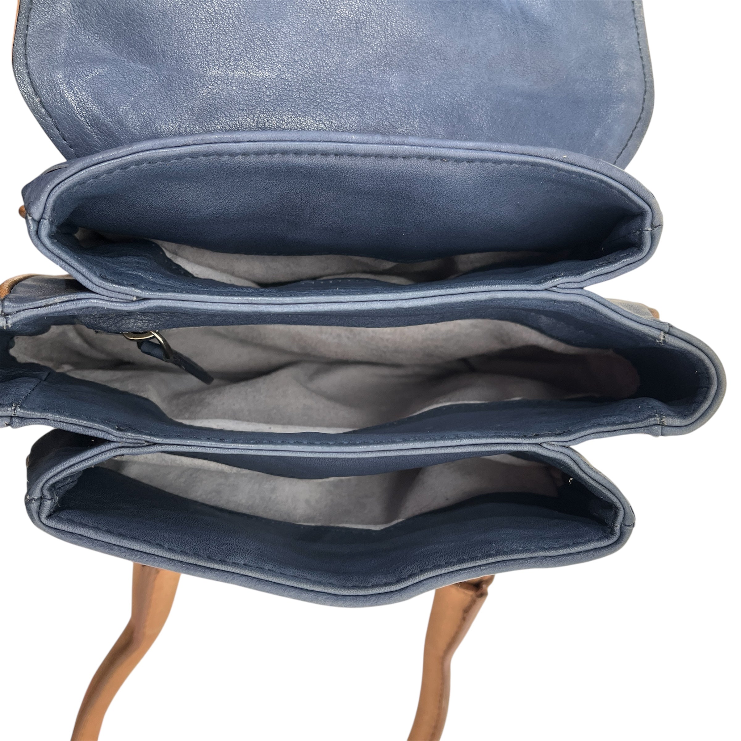 BOTTEGA VENETA/Hand Bag/Leather/IDG/BRWN BLU VINTAGE MINI BAG view 4