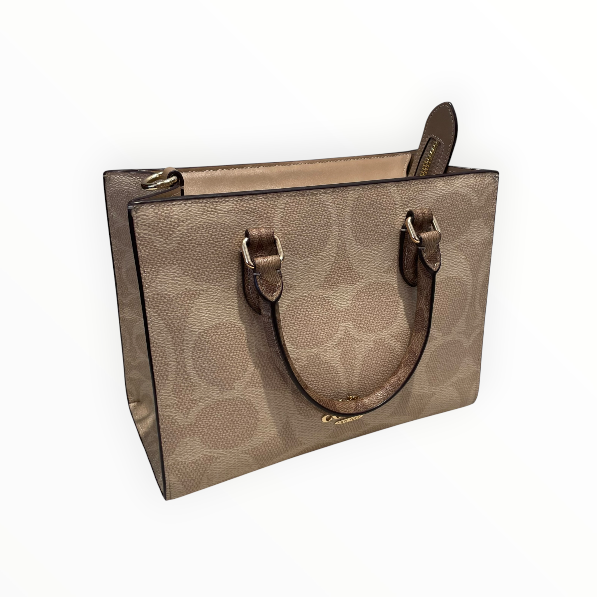 COACH/Hand Bag/Monogram/Leather/BRW/MAGGIE view 5