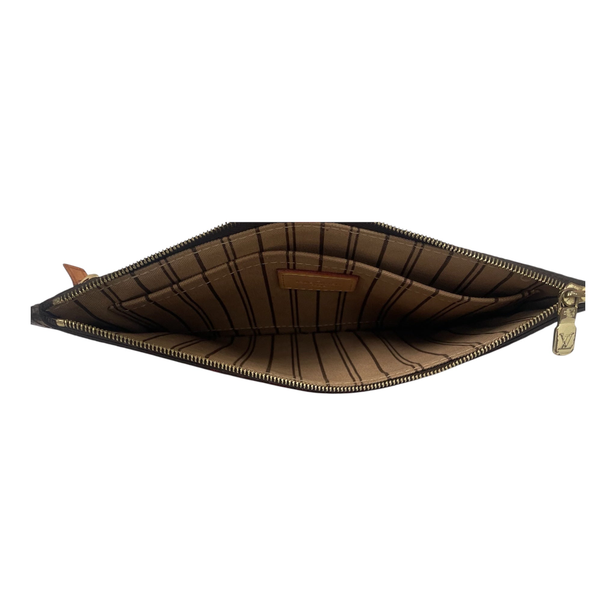 LOUIS VUITTON/Pouch/Monogram/Leather/BRW/BROWNWRISTLETTE view 3