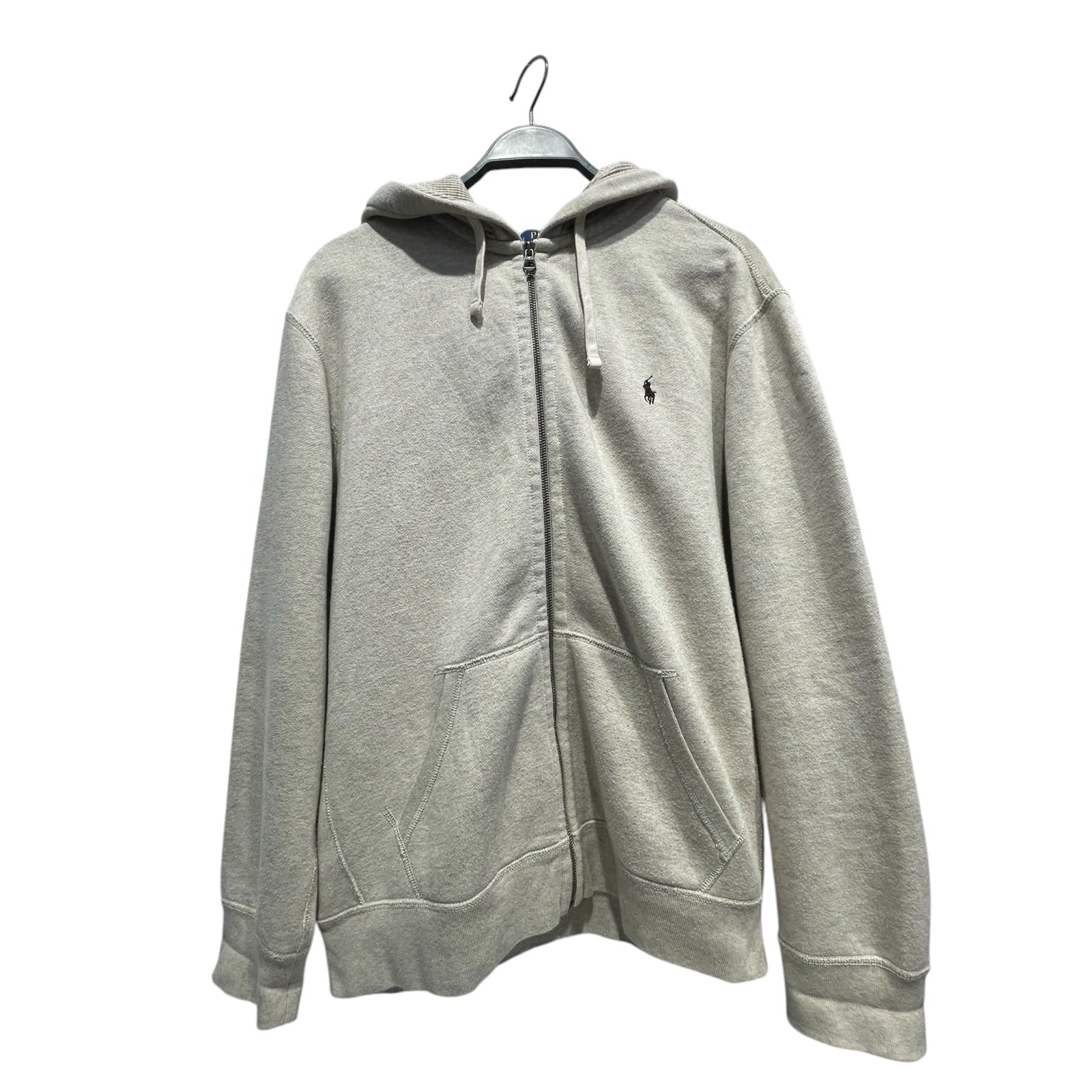 POLO RALPH LAUREN/Heavy Cardigan/XL/Cotton/CRM/SMALL BROWN PONY view 1