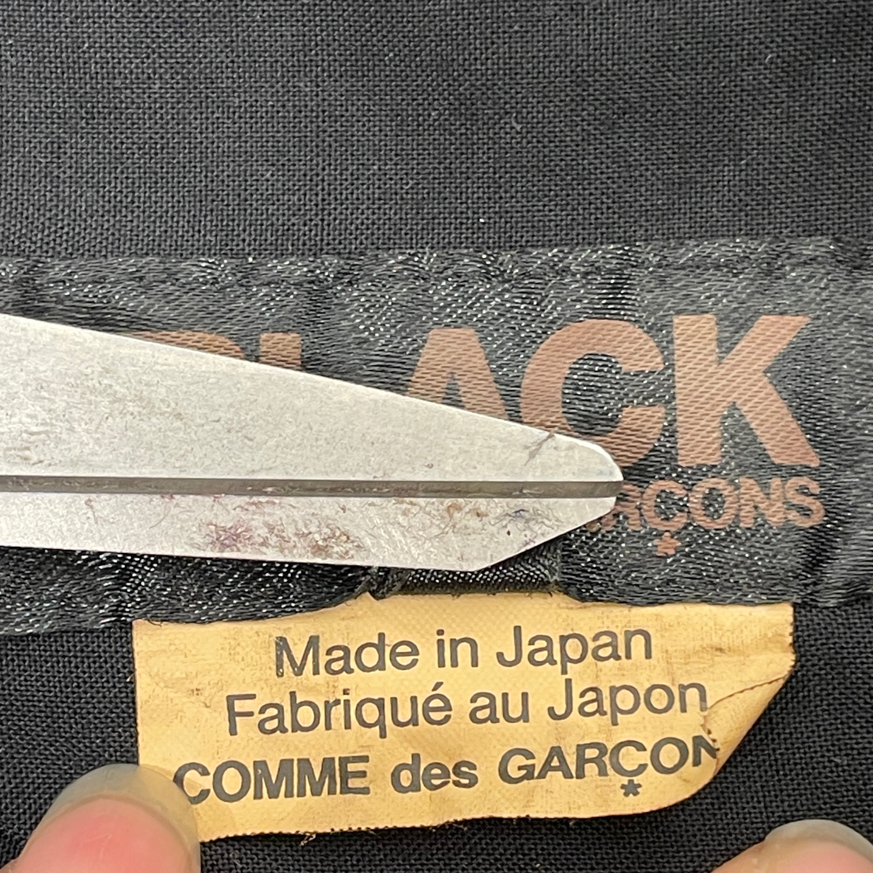 BLACK COMME des GARCONS/LS Shirt/M/Cotton/BLK/DISTRESSED CUT OUT view 4