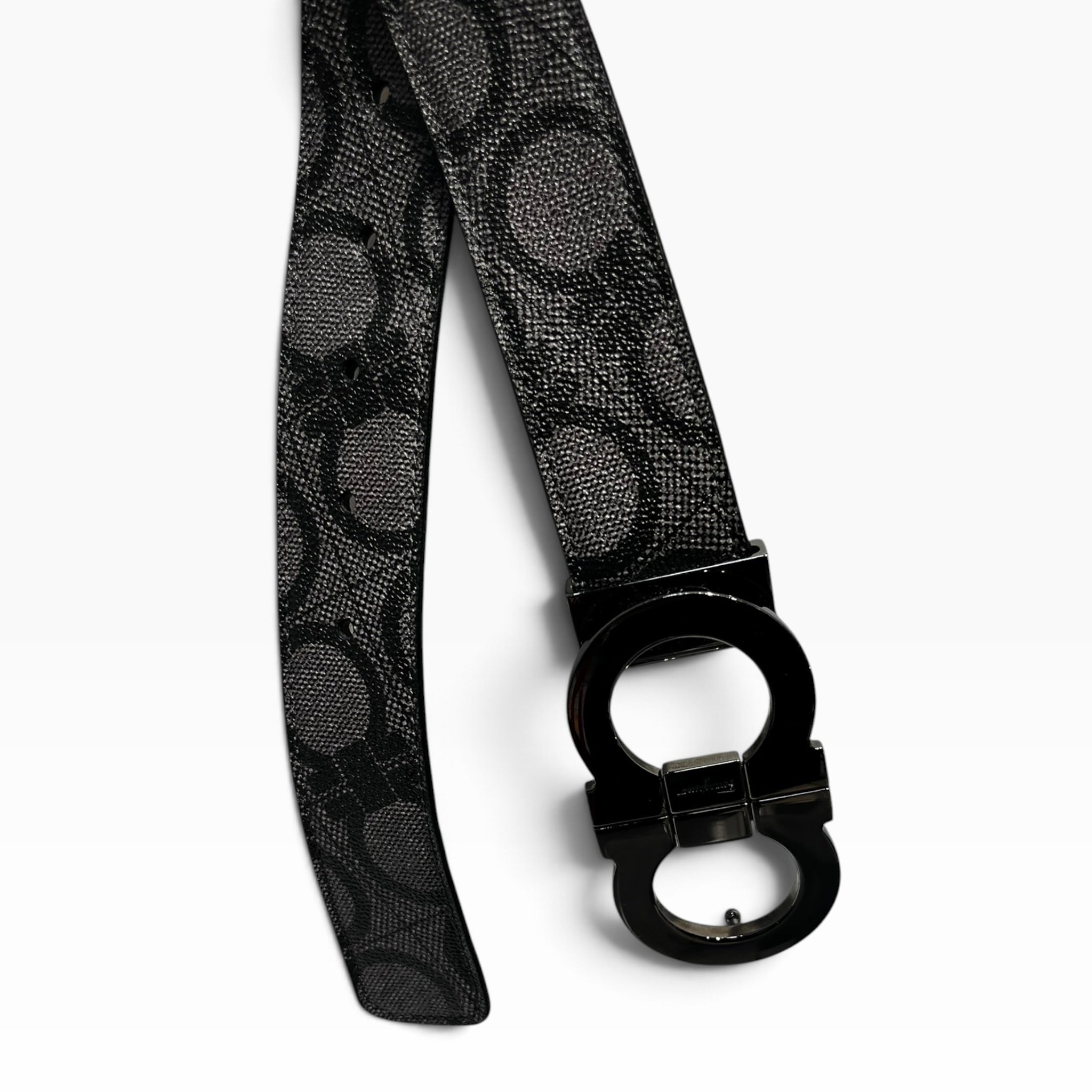 Salvatore Ferragamo/Belt/Monogram/GRY/M's/GV-67 9705 view 2