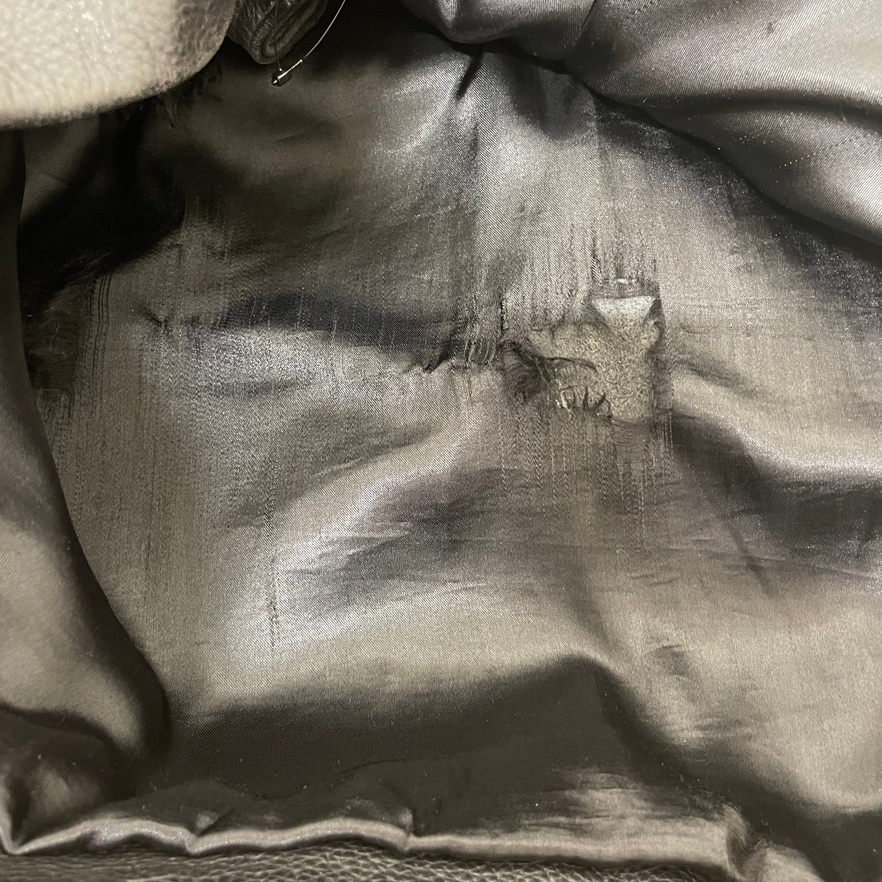 Vintage/Trench Coat/L/Leather/BLK/Leather Lambskin Trench view 6