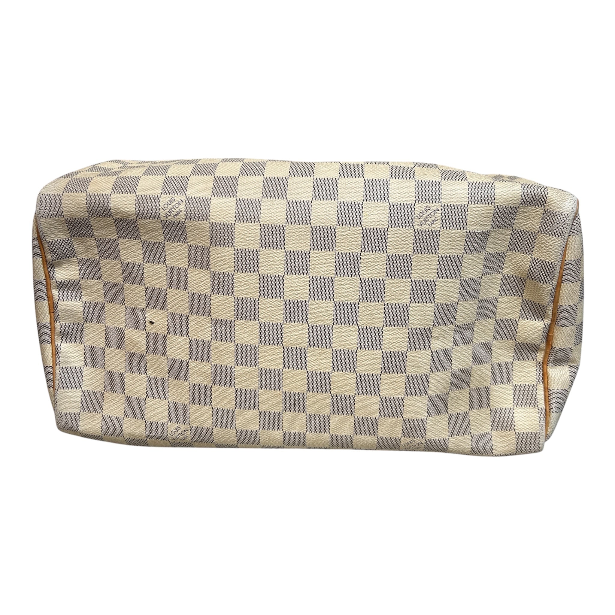 LOUIS VUITTON/Bag/Hombre Check/Leather/CRM/DAMIER AZUR SPEEDY 35 view 3