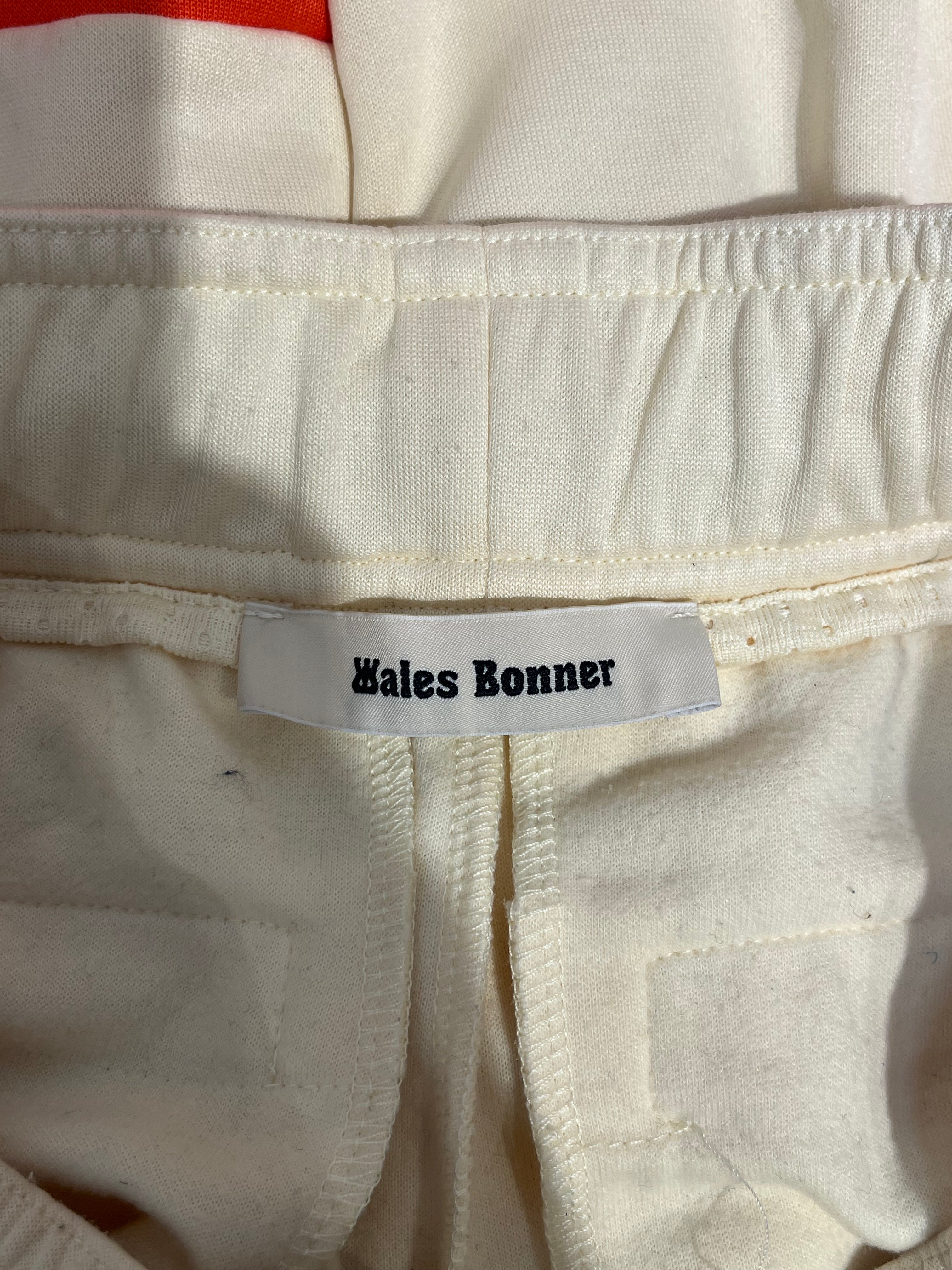 WALES BONNER/Bottoms/1/Nylon/IVR/org stripe back knee patch view 3