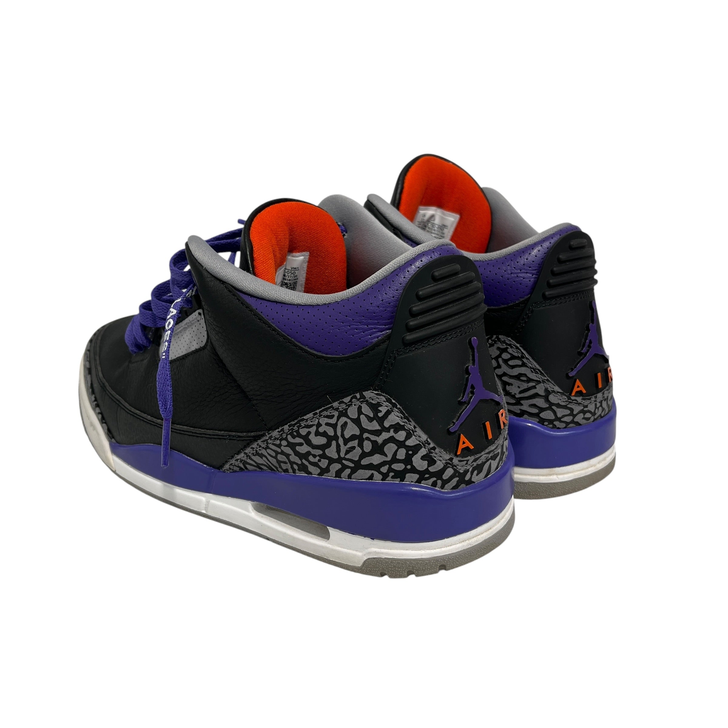 NIKE/Hi-Sneakers/US 11/Leather/BLK/Jordan 3 Court Purple view 2