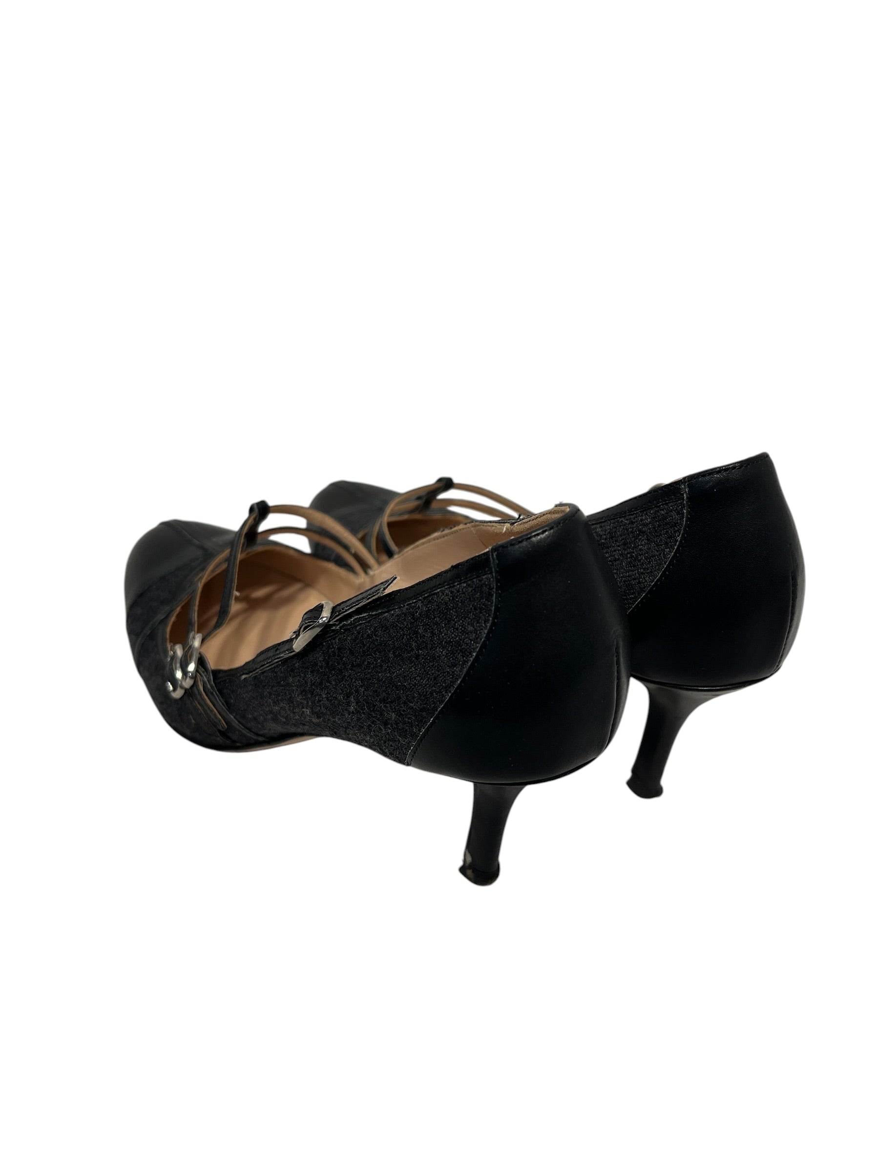 Oscar de laRenta/Heels/US 5.5/Leather/GRY/STRAPPY view 2