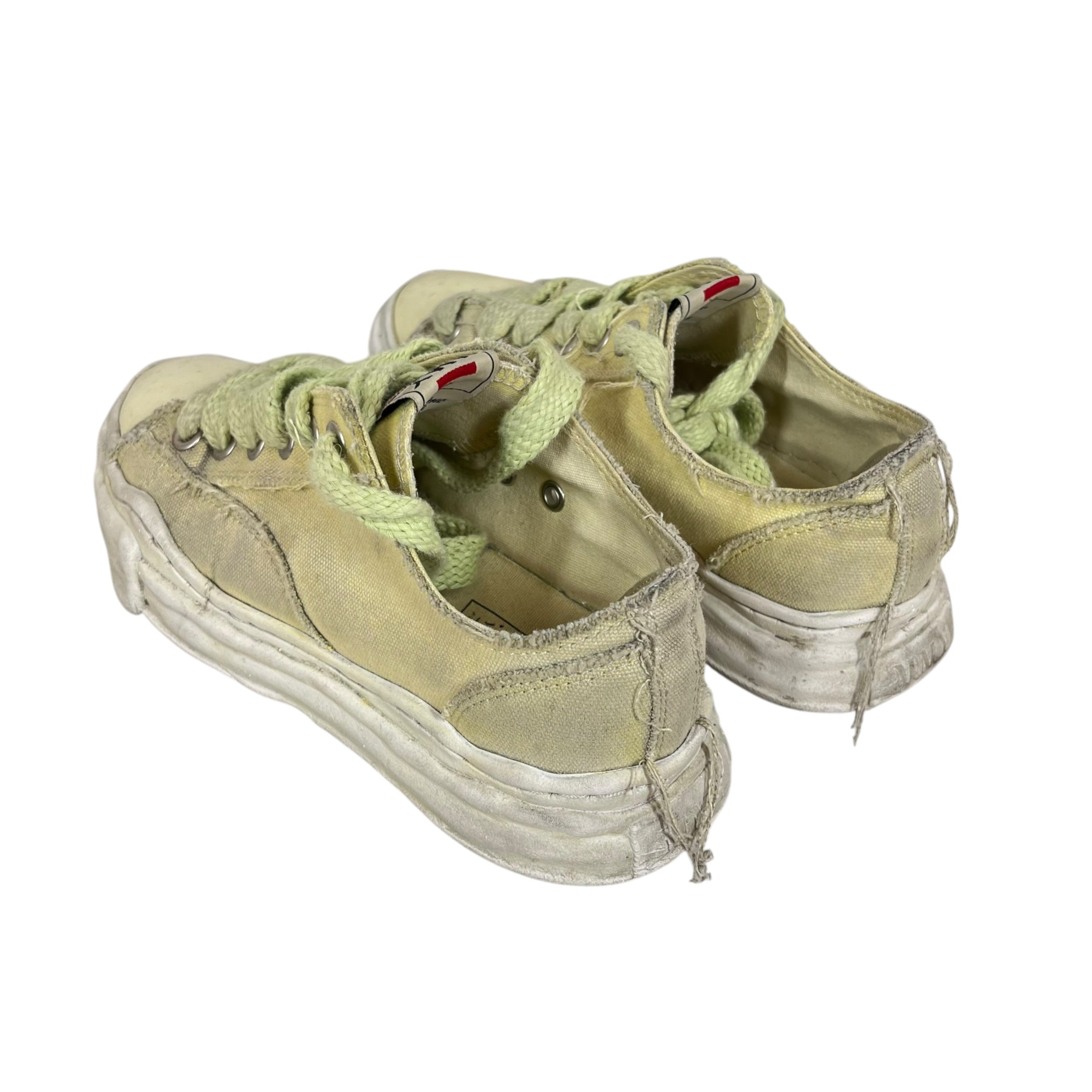 MIHARA YASUHIRO/Low-Sneakers/US 5.5/Cotton/GRN/MMY PETERSON view 2