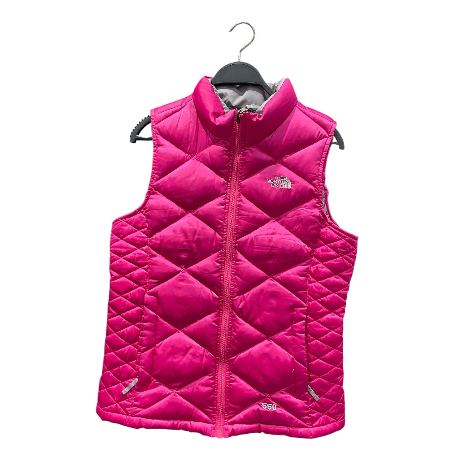 THE NORTH FACE/Puffer Vest/L/Nylon/PNK/550 Hot Pink Light Puff Vest