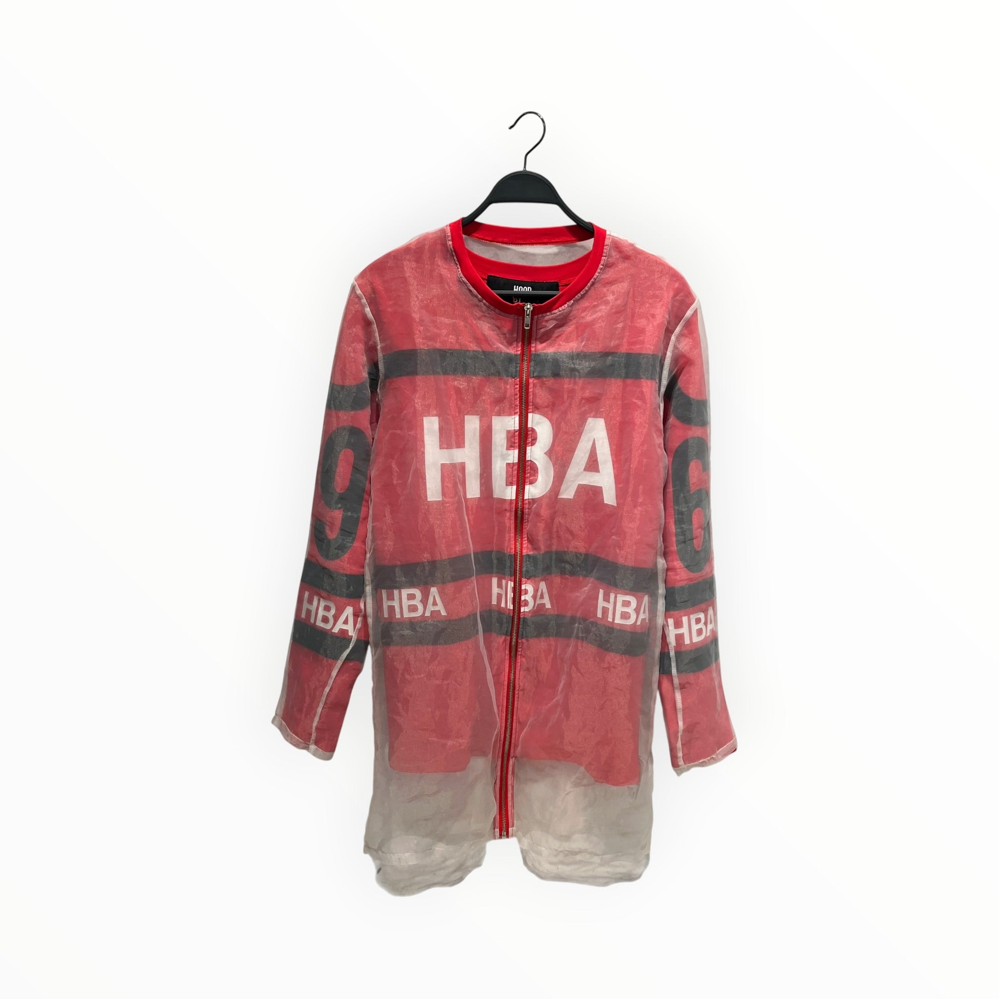 HOOD BY AIR./Blouson/S/Cotton/RED/No Collar/Graphic/SS14 ORGANZA HOCKEY JACKET view 1