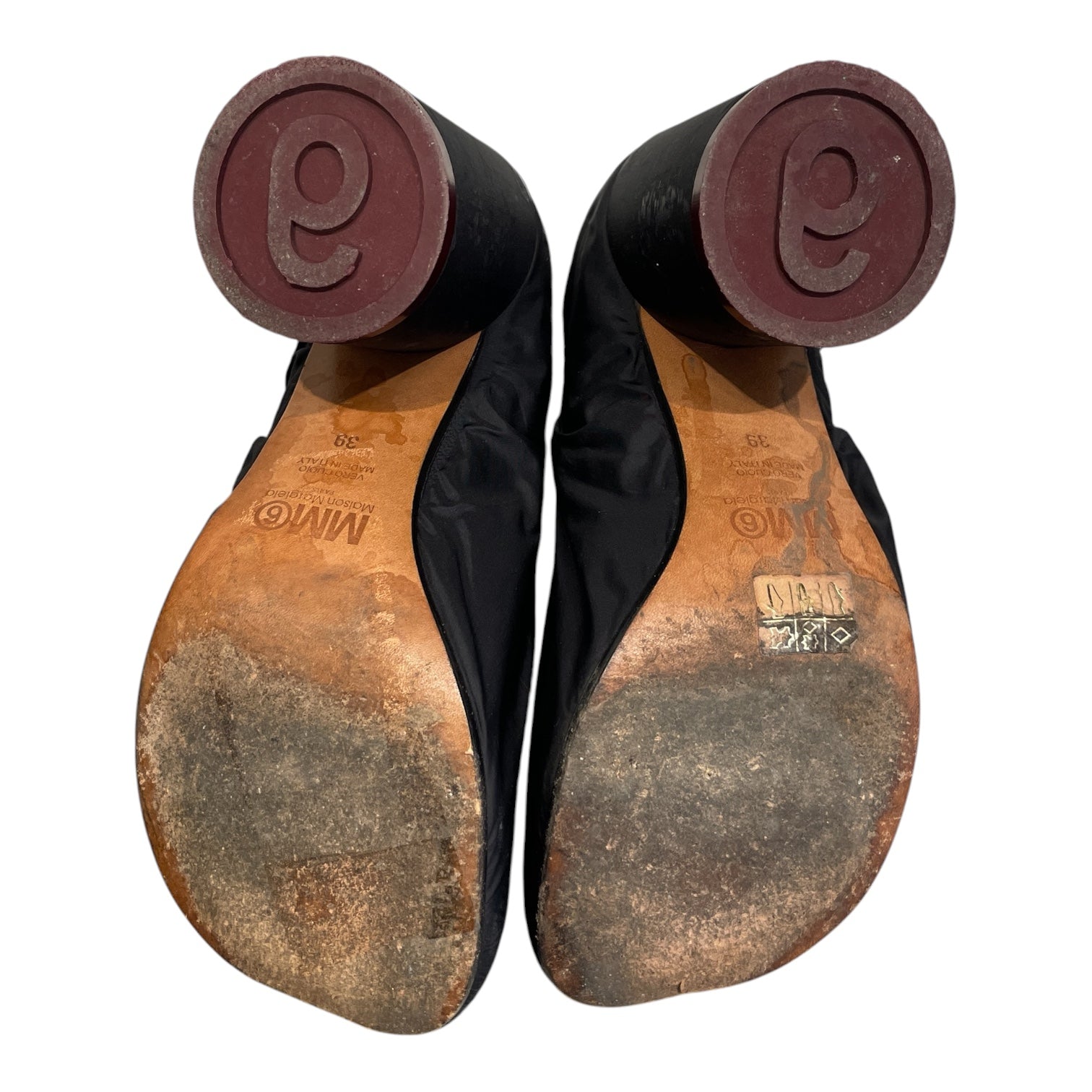 MM6/Heels/EU 39/Cotton/BLK/CLOTH COVERED view 3