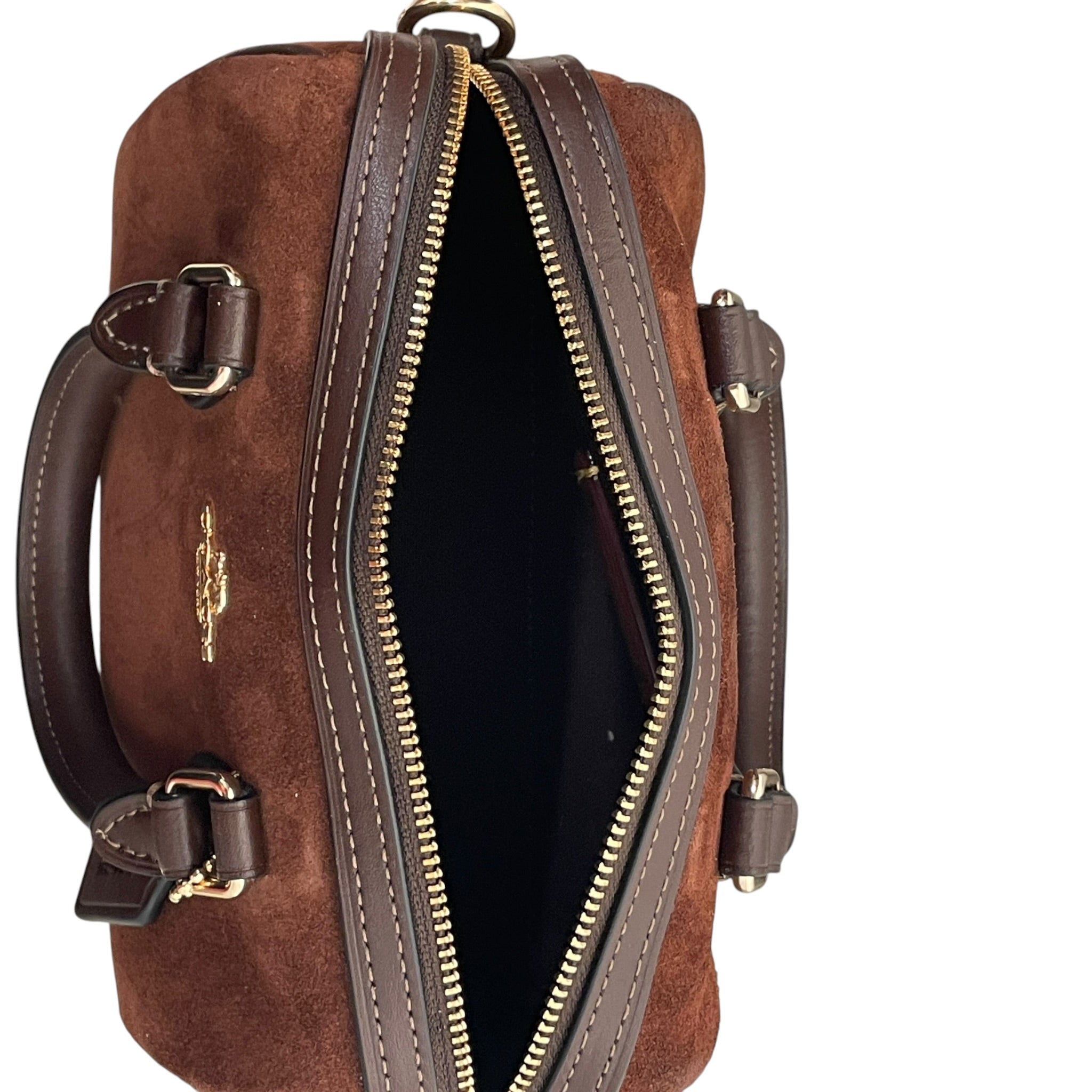 COACH/Hand Bag/Suede/BRW/mini rowan view 4