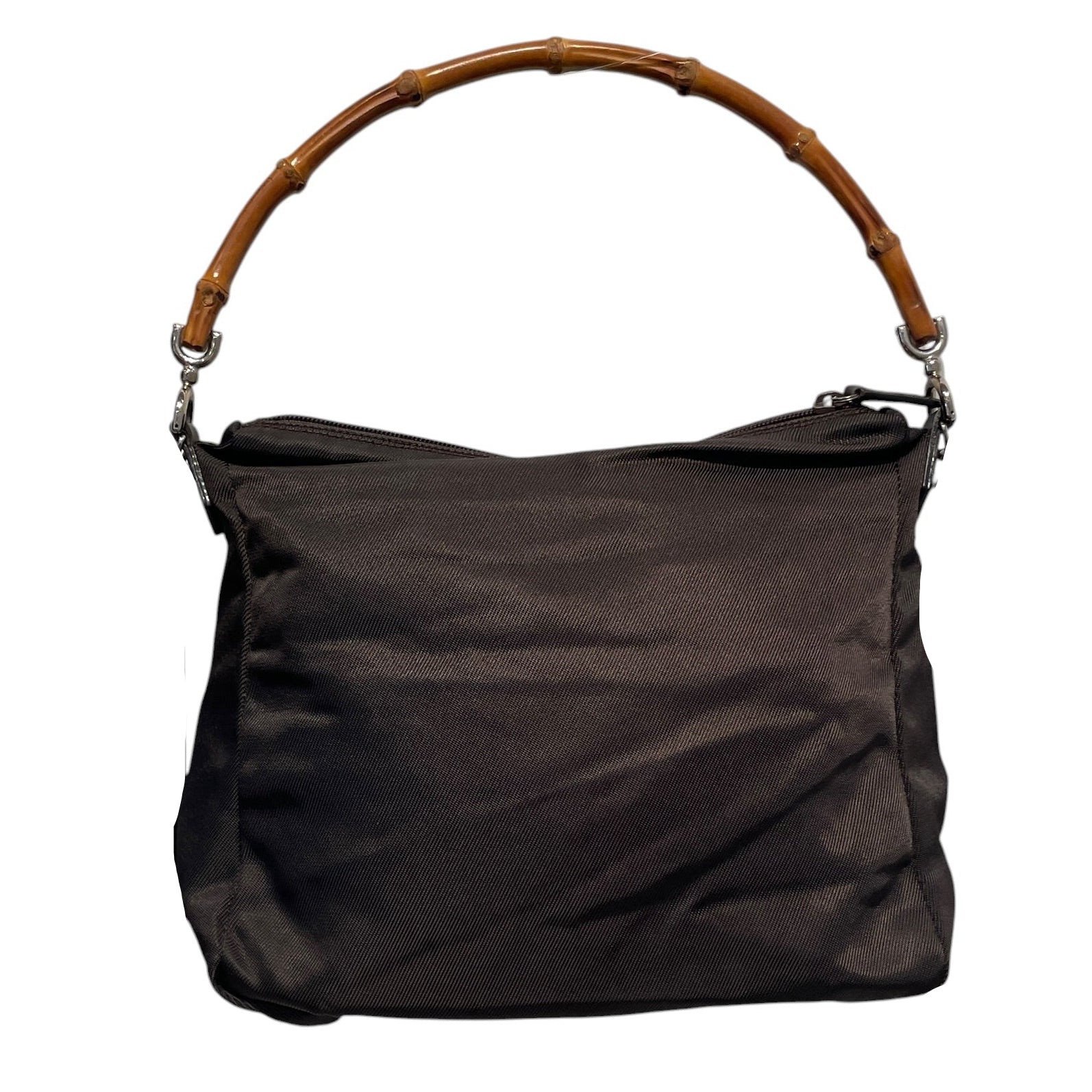 GUCCI/Cross Body Bag/Nylon/BRW/BAMBOO HANDLE"159" view 2