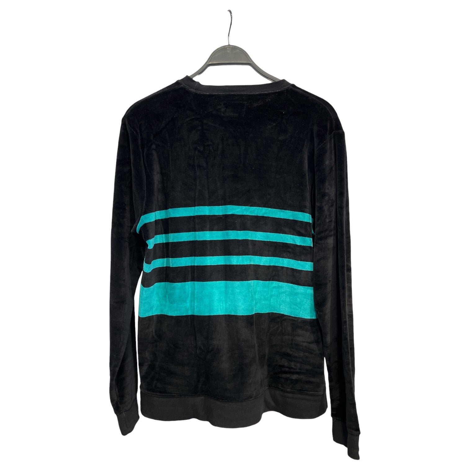 STUSSY/LS T-Shirt/S/BLK/striped velvet ls tee view 2