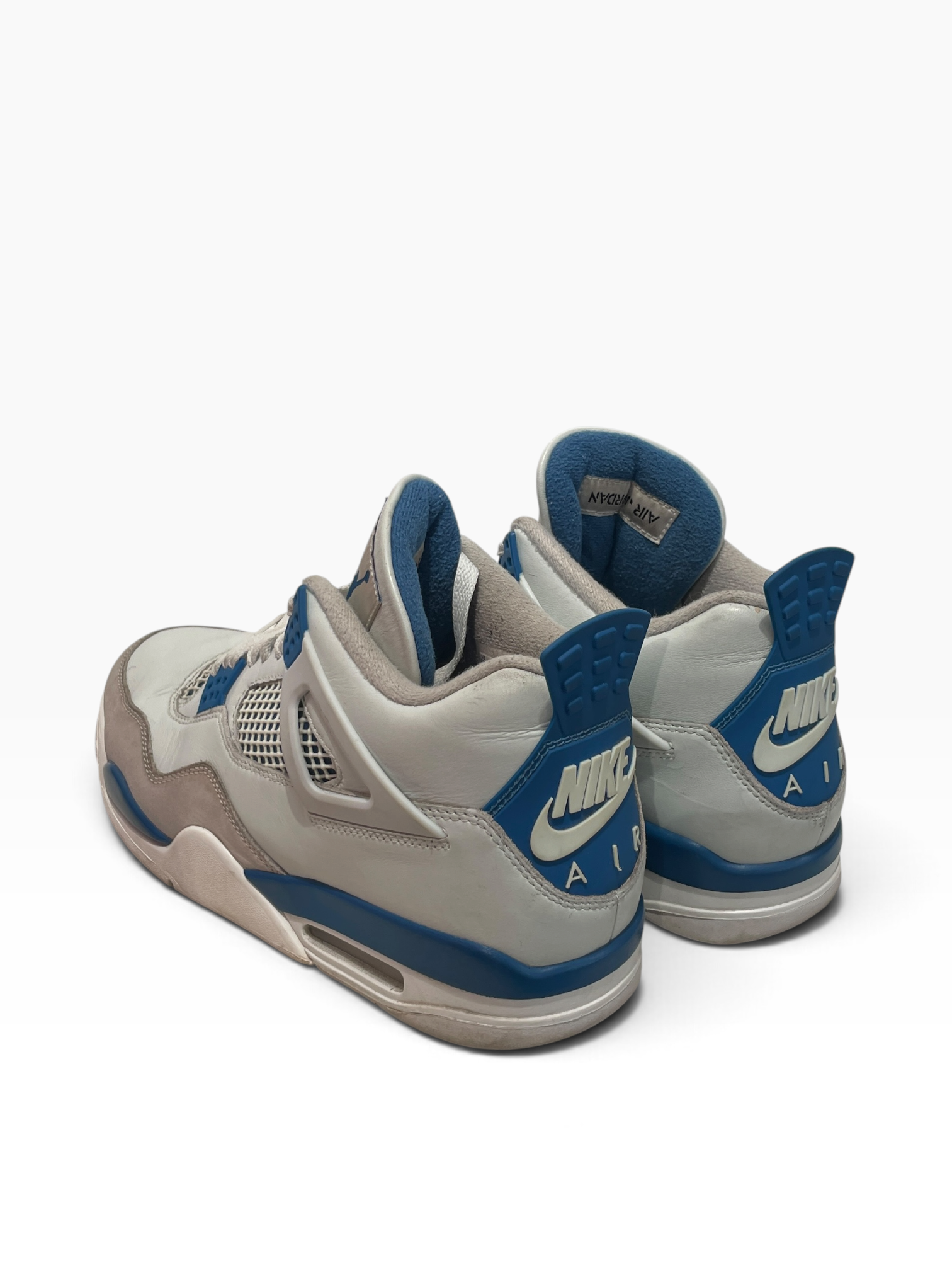 JORDAN BRAND/Hi-Sneakers/FREE/Acrylic/WHT/jordan 4 retro military blue view 2