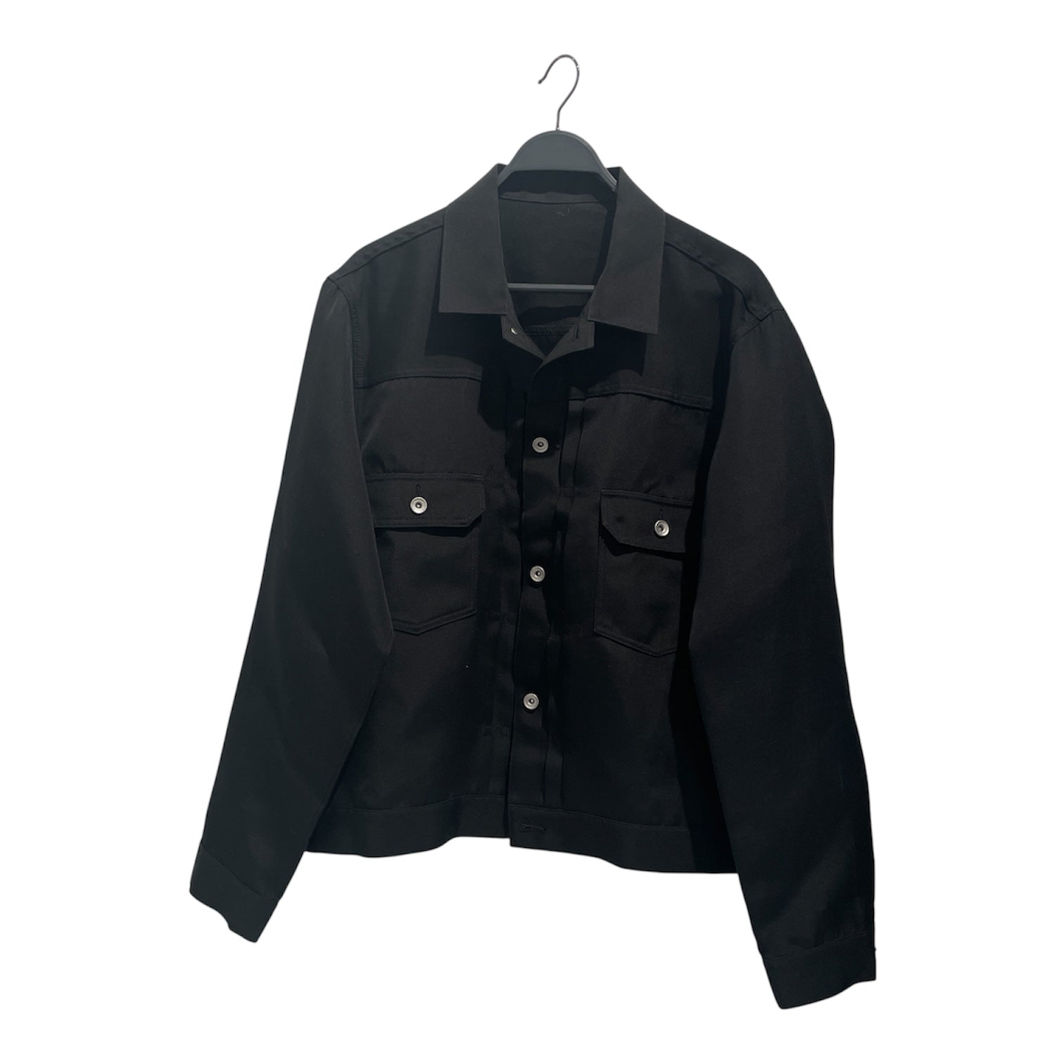 Sacai/Jacket/4/Silk/BLK/Silk-Cotton Type II Trucker view 1