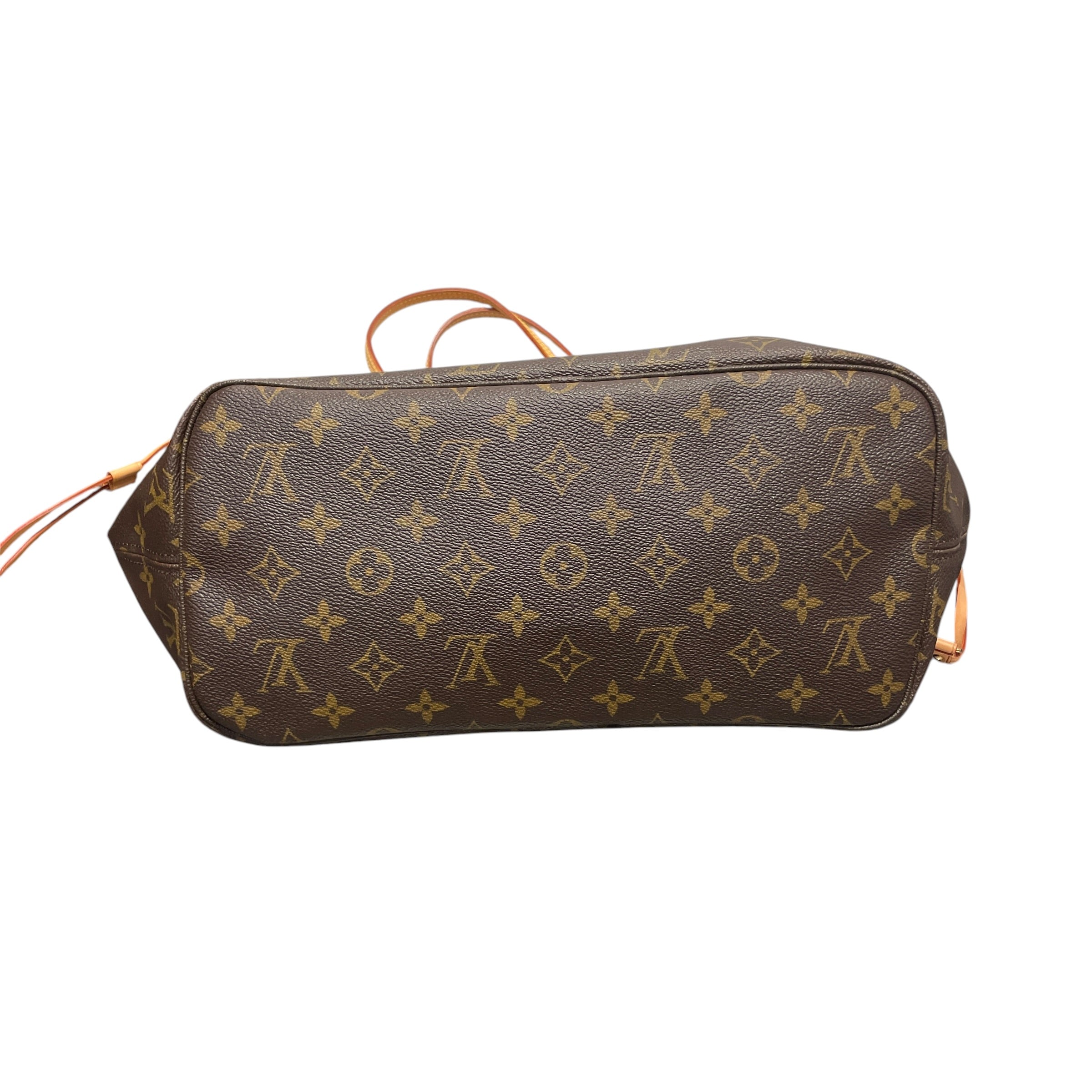 LOUIS VUITTON/Tote Bag/Monogram/Leather/BRW/NEVERFULL view 3