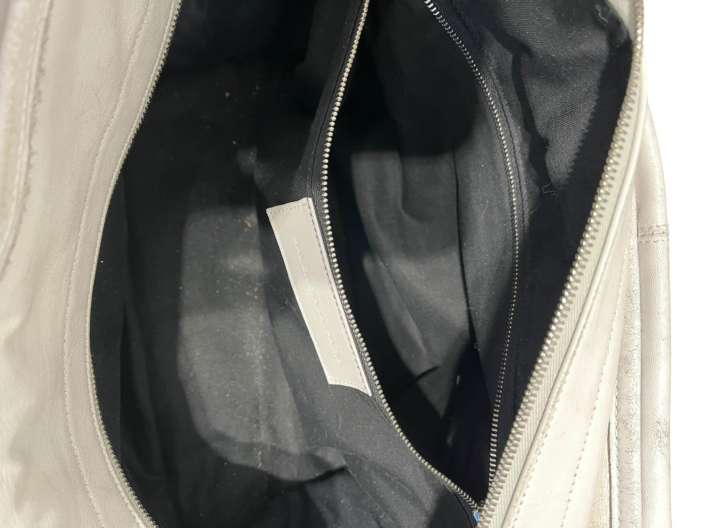 BALENCIAGA/Tote Bag/Leather/WHT/113965 MIDSIZE WHITE HANDBAG view 5
