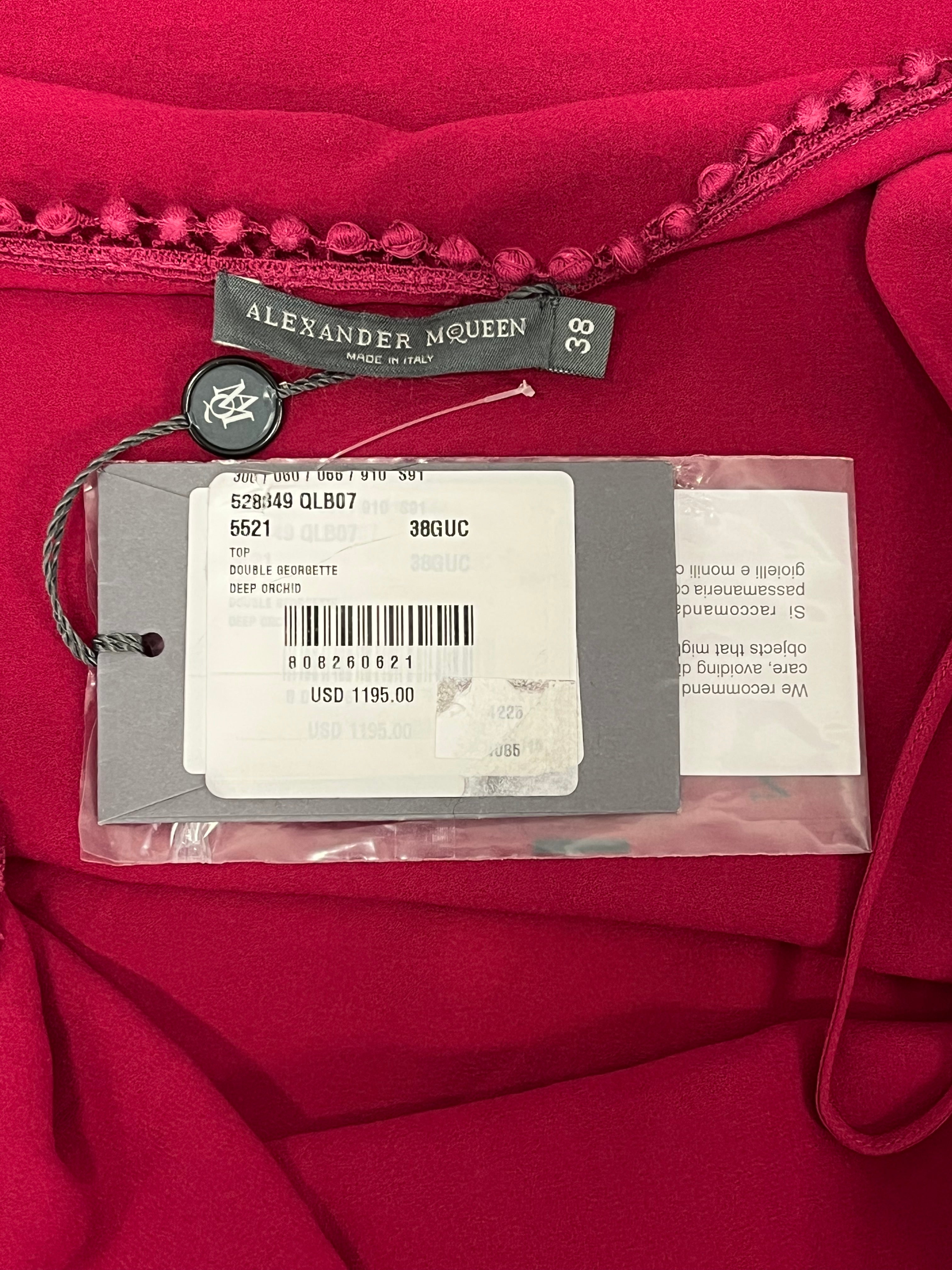 Alexander McQueen/SL Blouse/38/Silk/PNK/THREAD BALL SPAGHETTI STRAP view 3