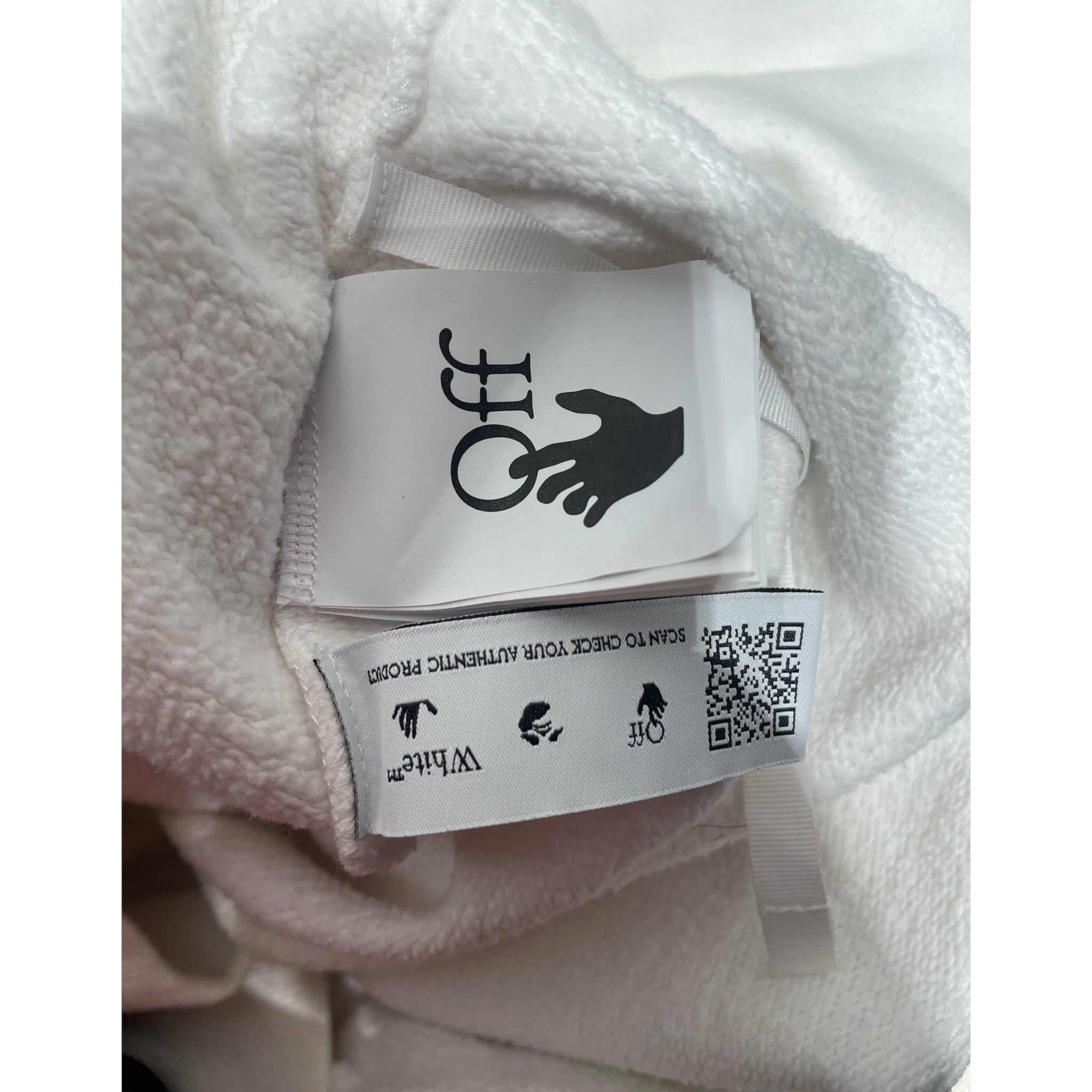 OFF-WHITE/Hoodie/L/Cotton/WHT/monalisa view 4