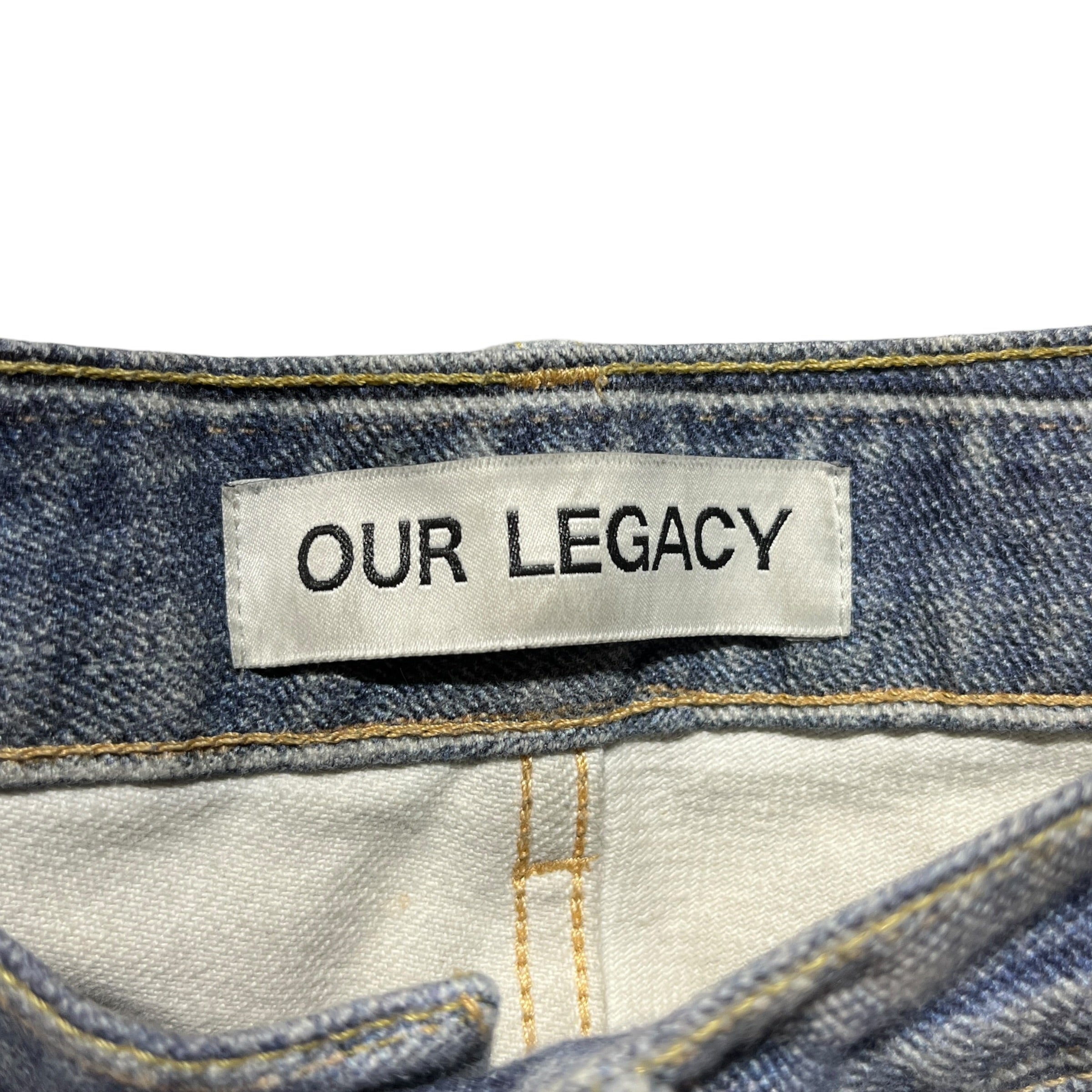 OUR LEGACY/Straight Pants/31/Denim/BLU/LIGHT WASH DISTRESS / THIRDCUT view 3