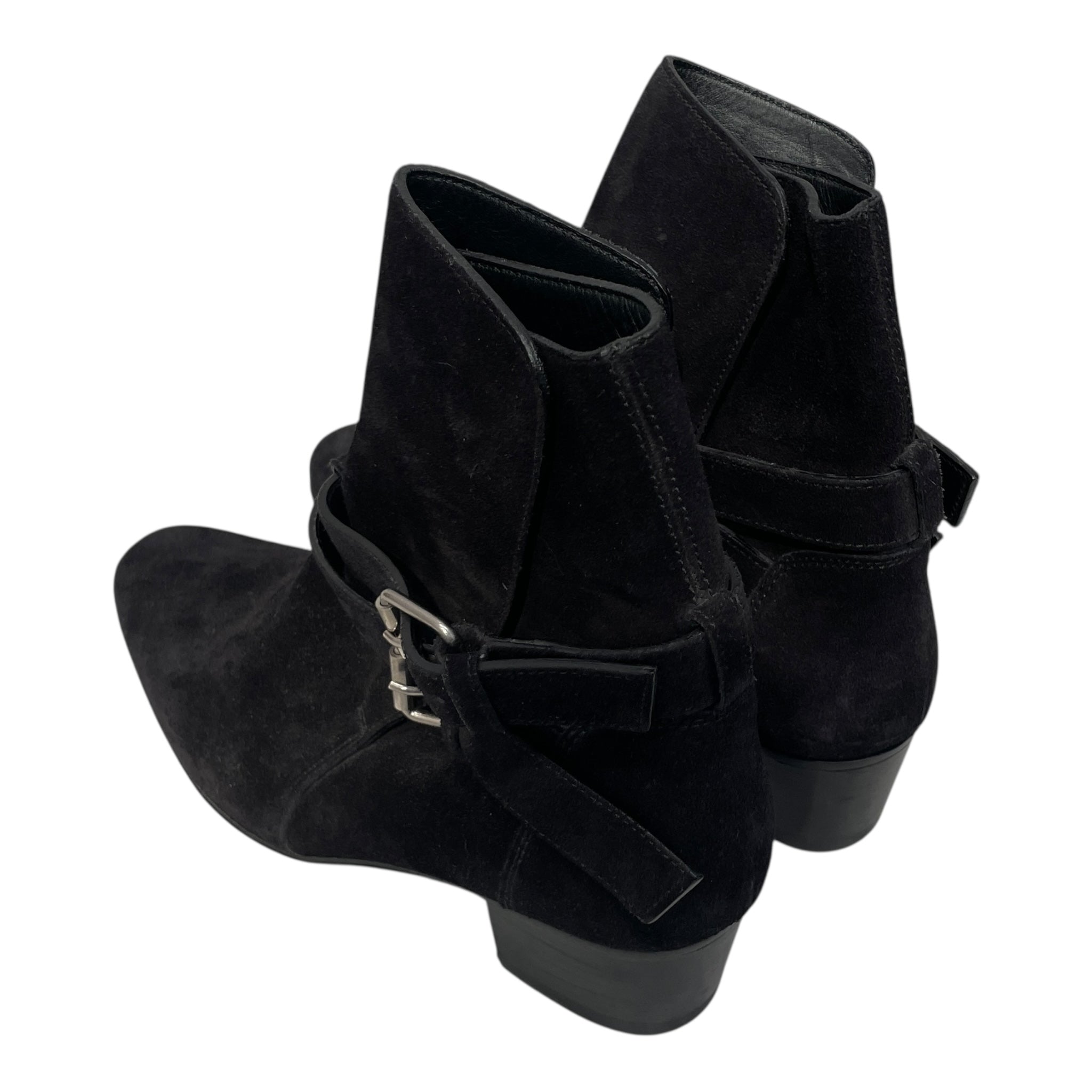 AMIRI/Biker Boots/EU 38.5/Suede/BLK/DOUBLE BUCKLE WYATT STYLE BOOT view 2