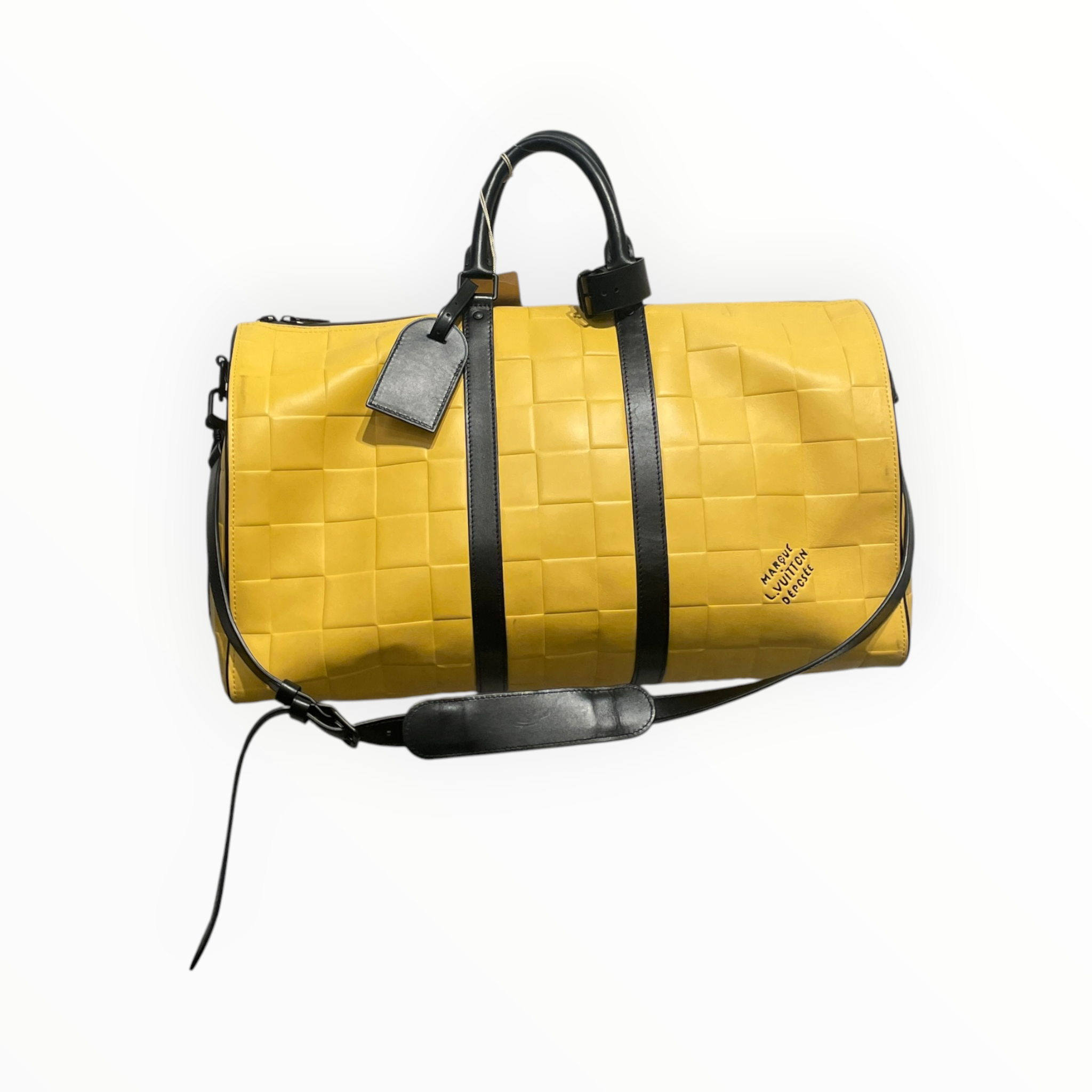 LOUIS VUITTON/Bag/Leather/YEL/kepall bandoulier 50 view 1