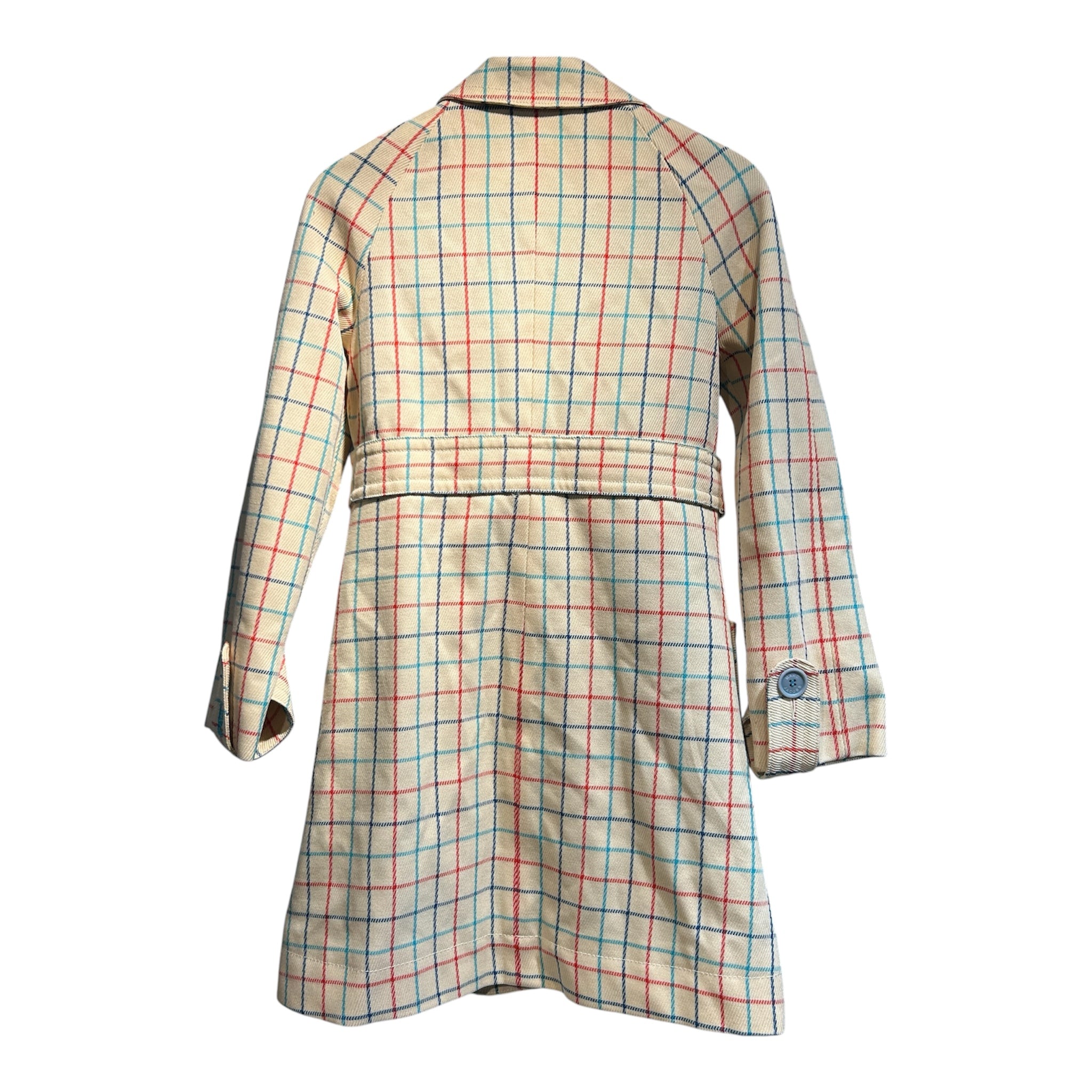 MARC JACOBS/Coat/S/Wool/BEG/Plaid/BLUE/RED/TURQUOISE STRIPE view 2
