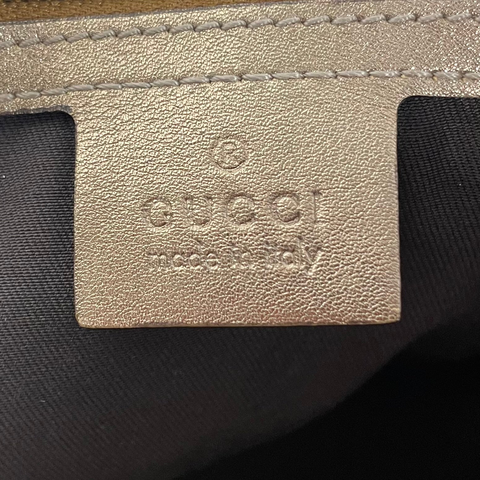GUCCI/Hand Bag/Suede/BEG/gucci Irina Babouska shoulder view 3
