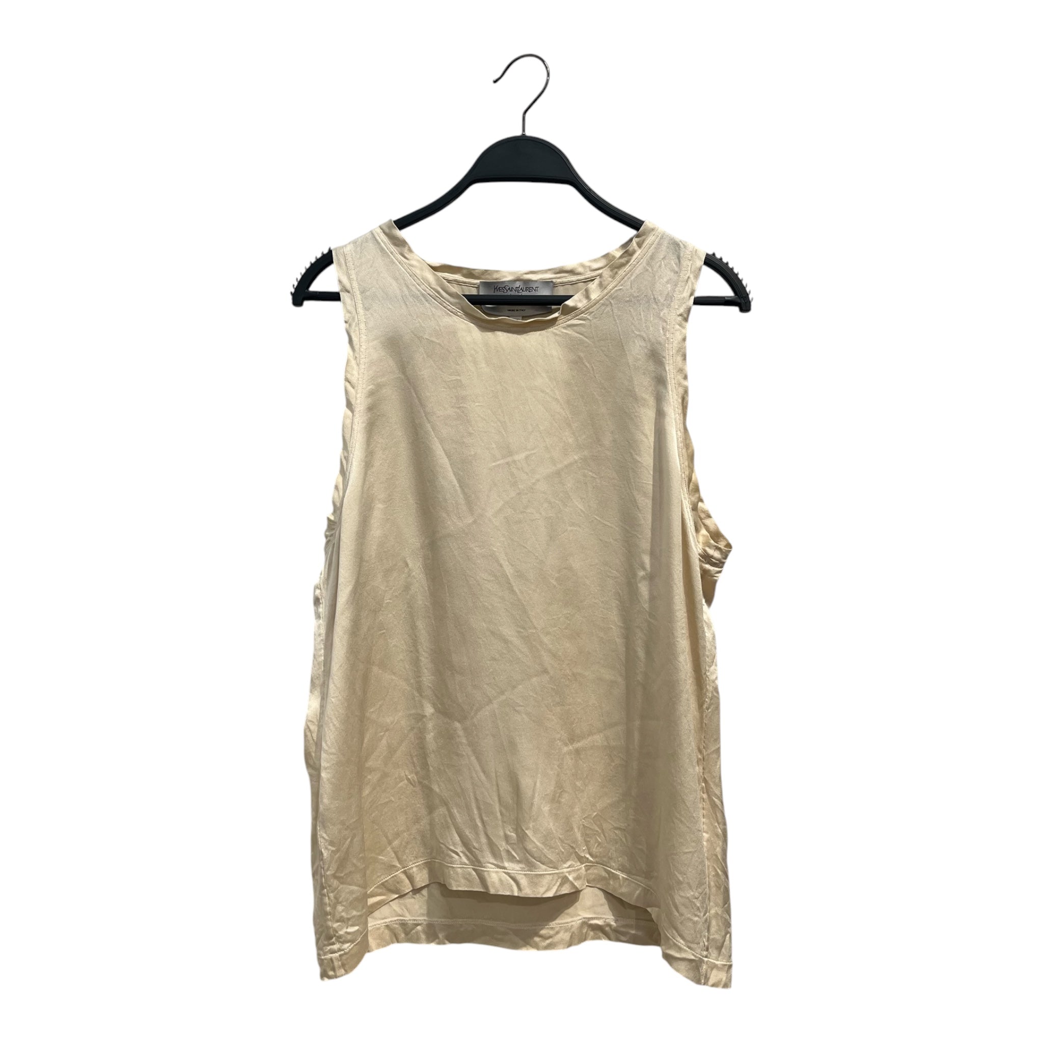 YVES SAINT LAURENT/SS Blouse/M/Silk/BEG/SILK BLOUSE view 1