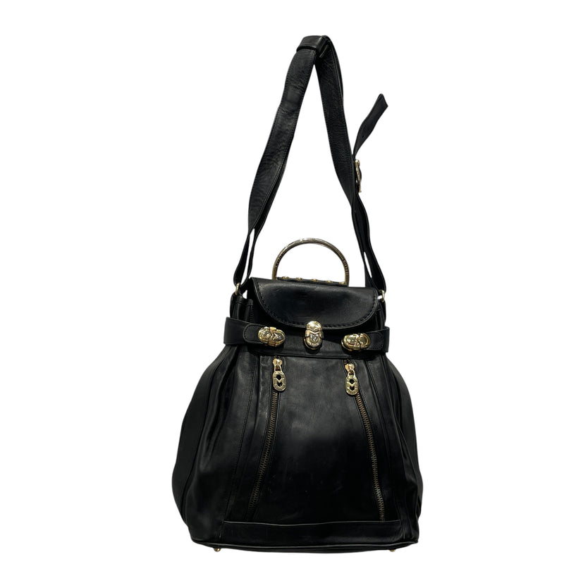 marino orlandi/Backpack/FREE/Leather/BLK/gold accent