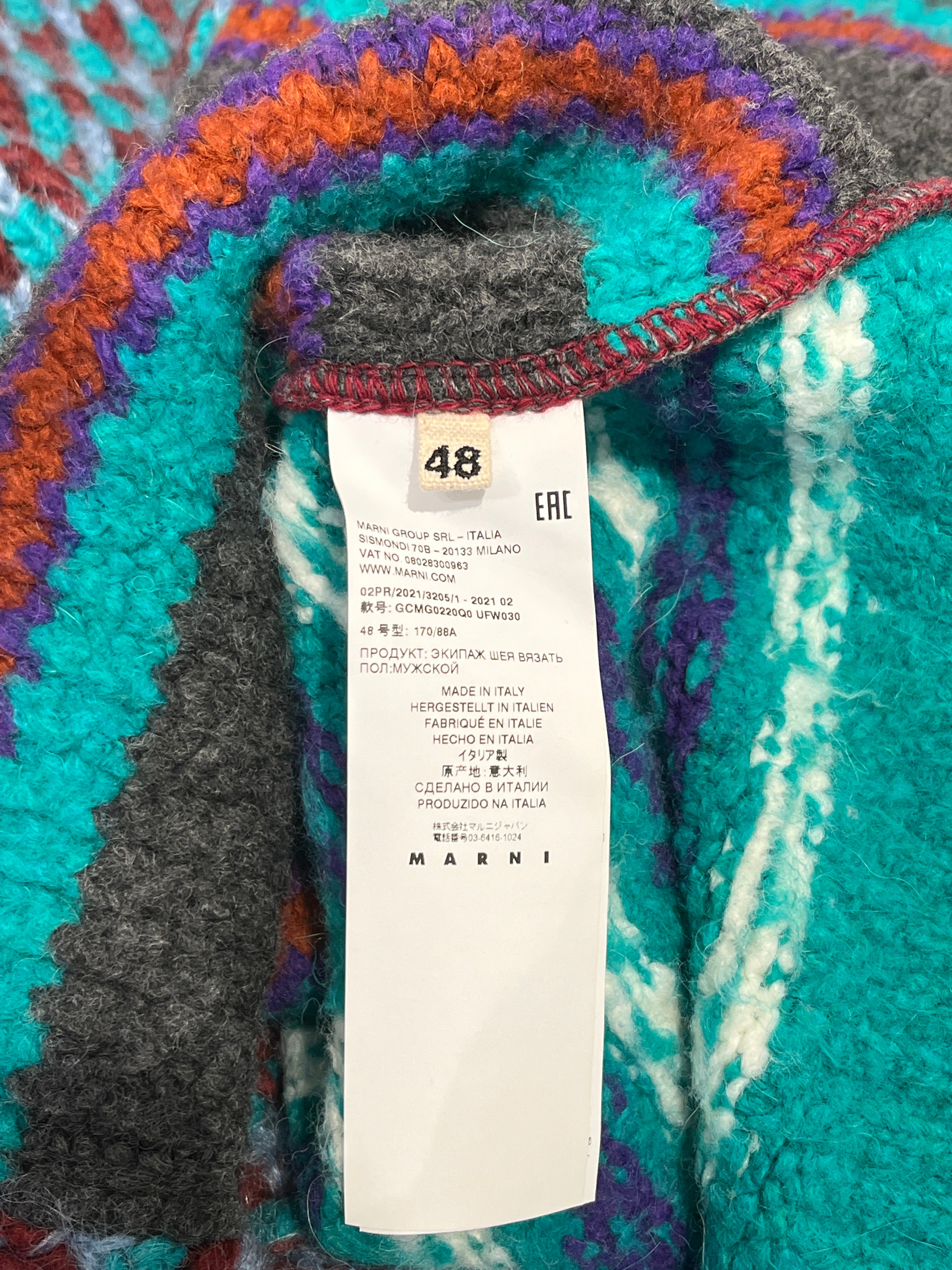 MARNI/Heavy Sweater/48/Stripe/Mohair/MLT/MULTI-PATTERN view 4