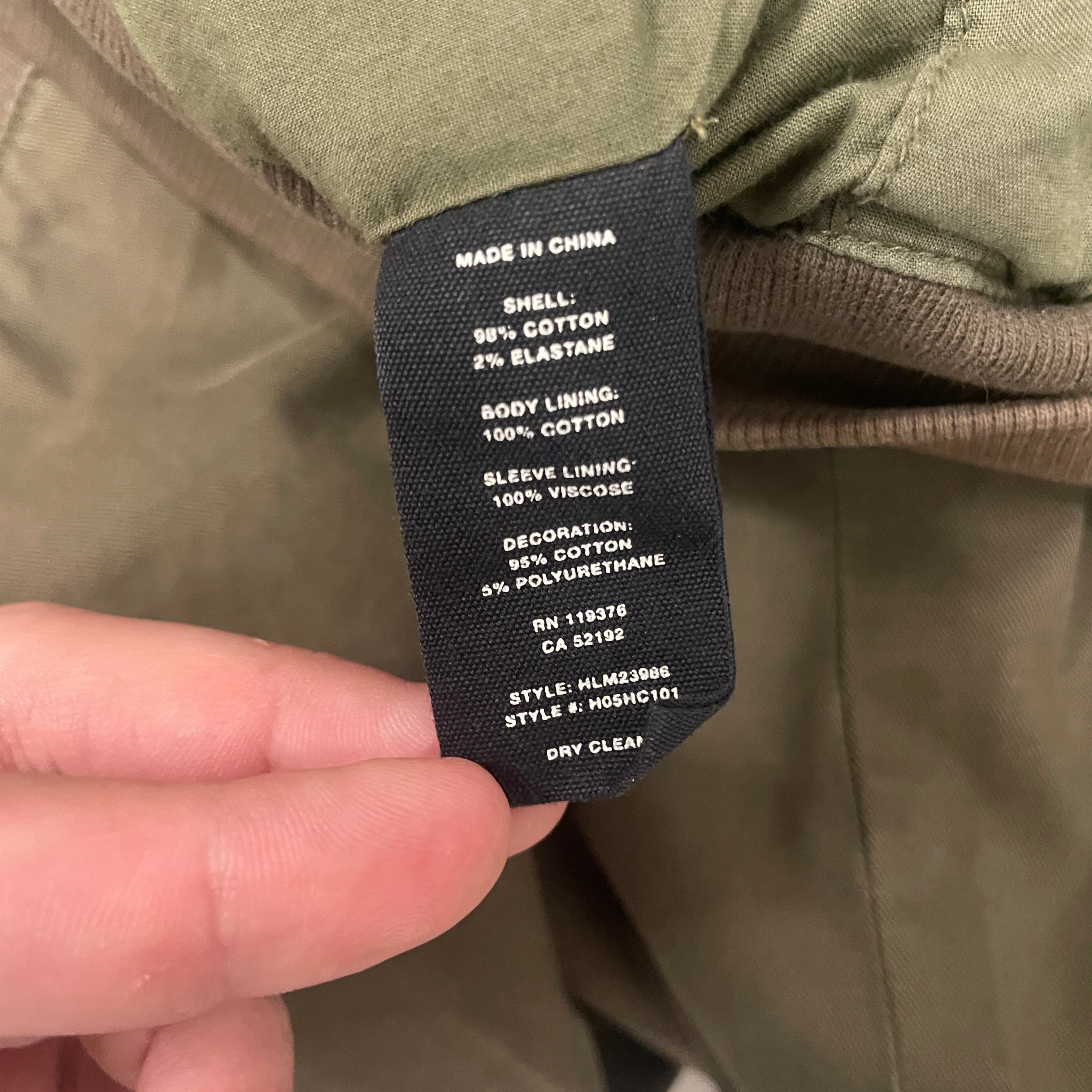 Helmut Lang/Jacket/S/Cotton/GRN/ZIP UP BOMBER view 4