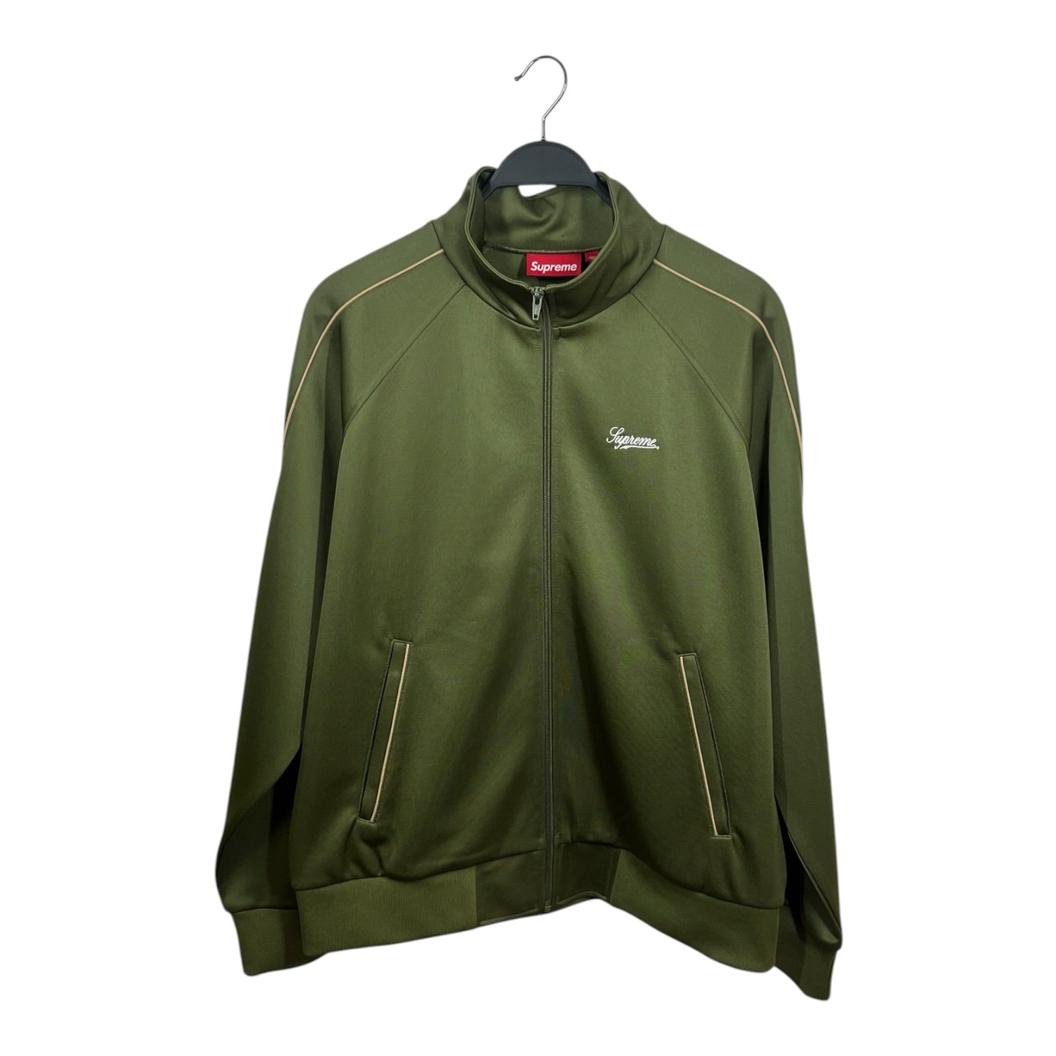 Supreme/Track Jkt/L/Polyester/GRN/Script Logo view 1