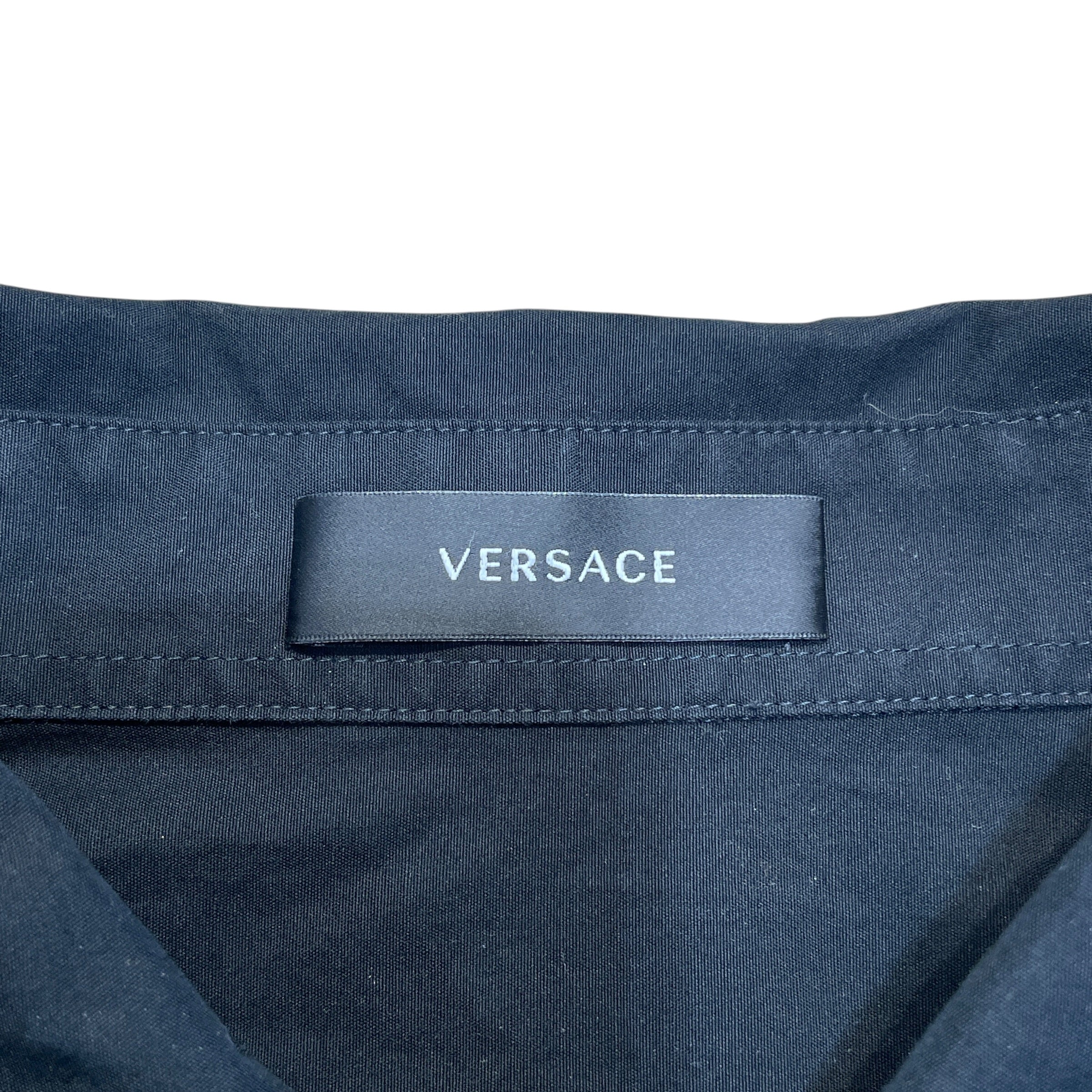 VERSACE/LS Shirt/L/Cotton/BLK/Versace Button UP SHirt view 3