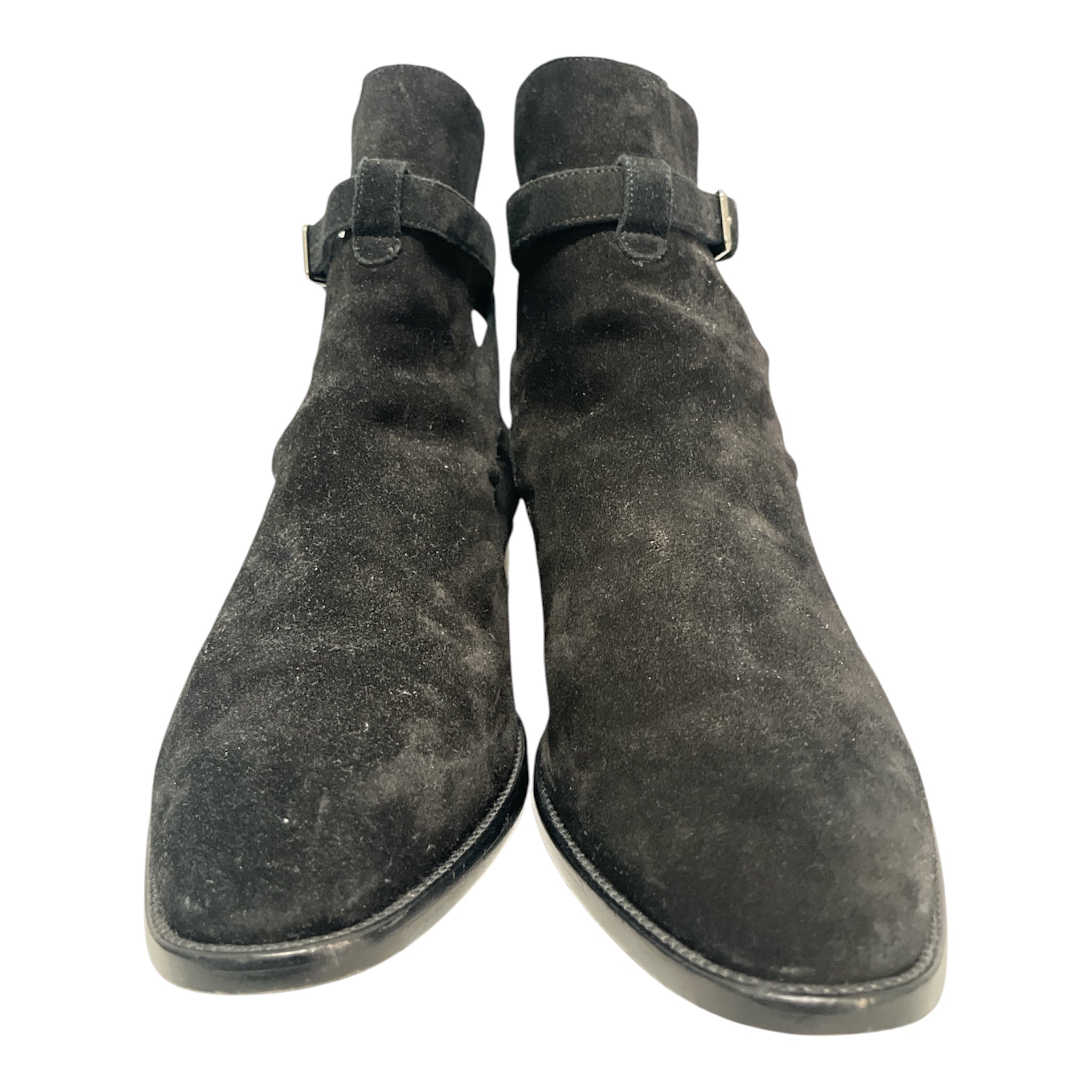 SAINT LAURENT/Chelsea Boots/EU 41/Suede/BLK/WYATT JODHPUR BOOTS ANKLE STRP view 2